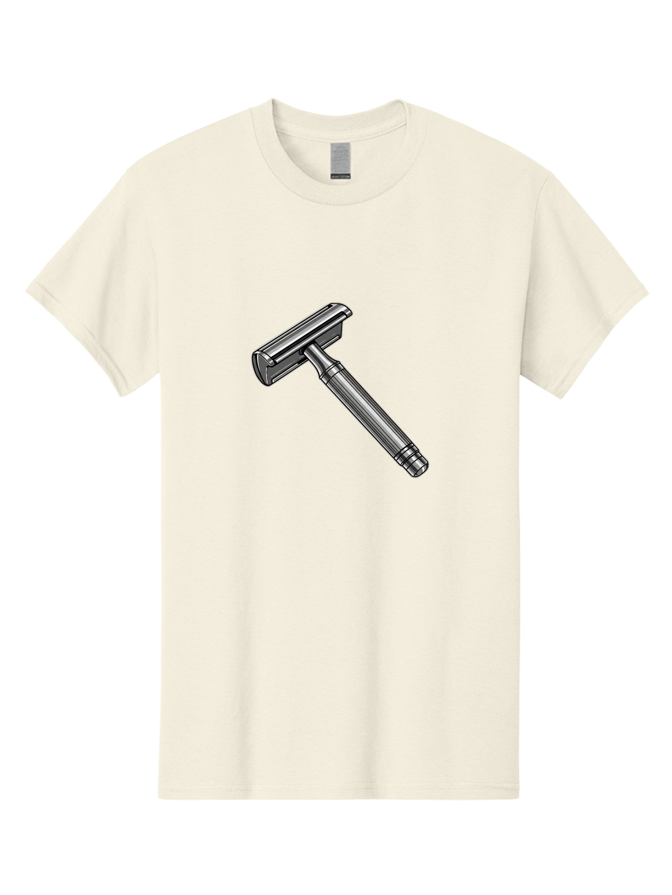 Safety-Razor Men'S Graphic Tee, 100% Cotton, Comfortable Casual Summer Wear, Machine Washable, Safety Razor, Metal Razor, Shaving Equipment, Double Edge Razor, Men'S Grooming, Shaving Accessories, Personal Care Bad504 14