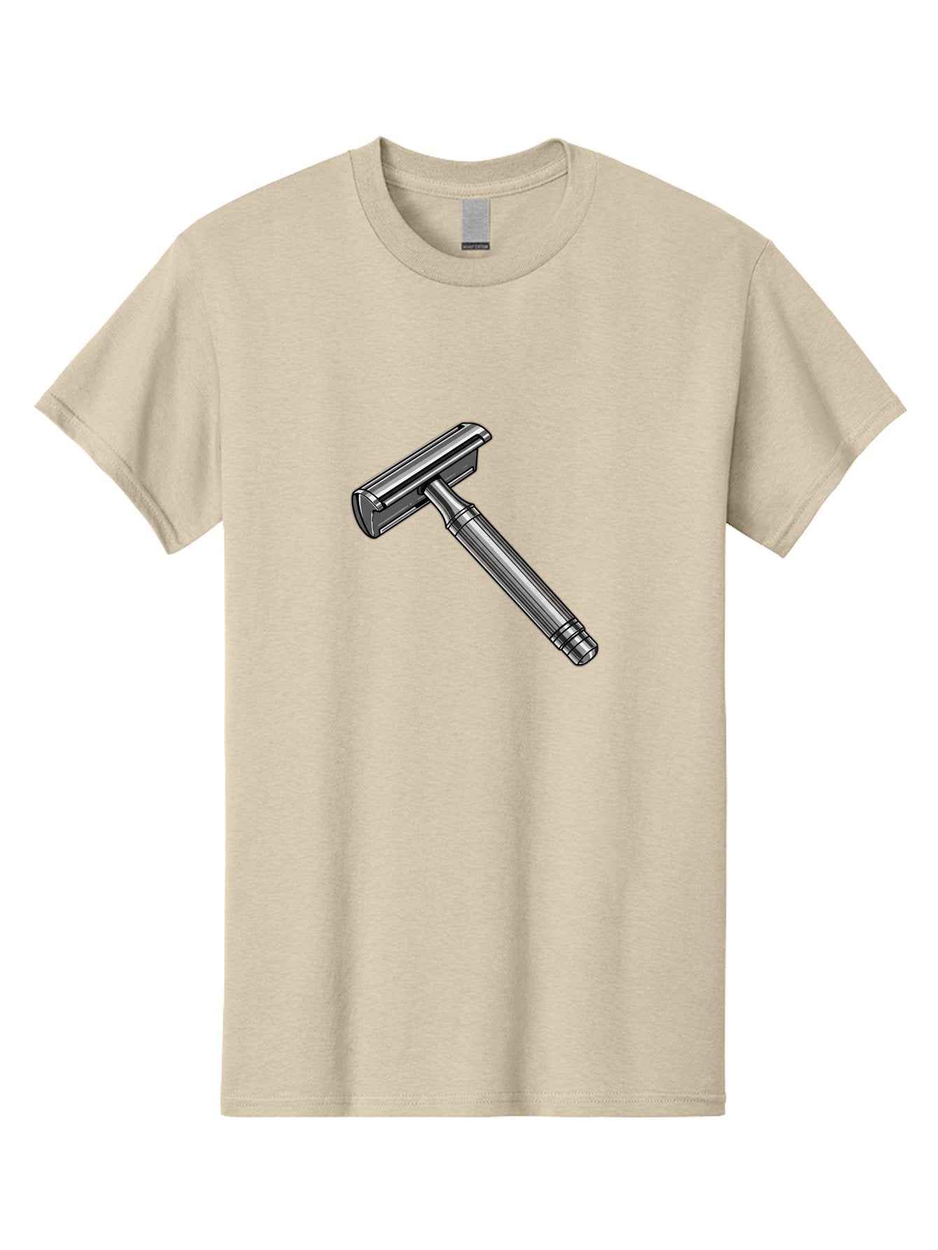 Safety-Razor Men'S Graphic Tee, 100% Cotton, Comfortable Casual Summer Wear, Machine Washable, Safety Razor, Metal Razor, Shaving Equipment, Double Edge Razor, Men'S Grooming, Shaving Accessories, Personal Care Bad504 6