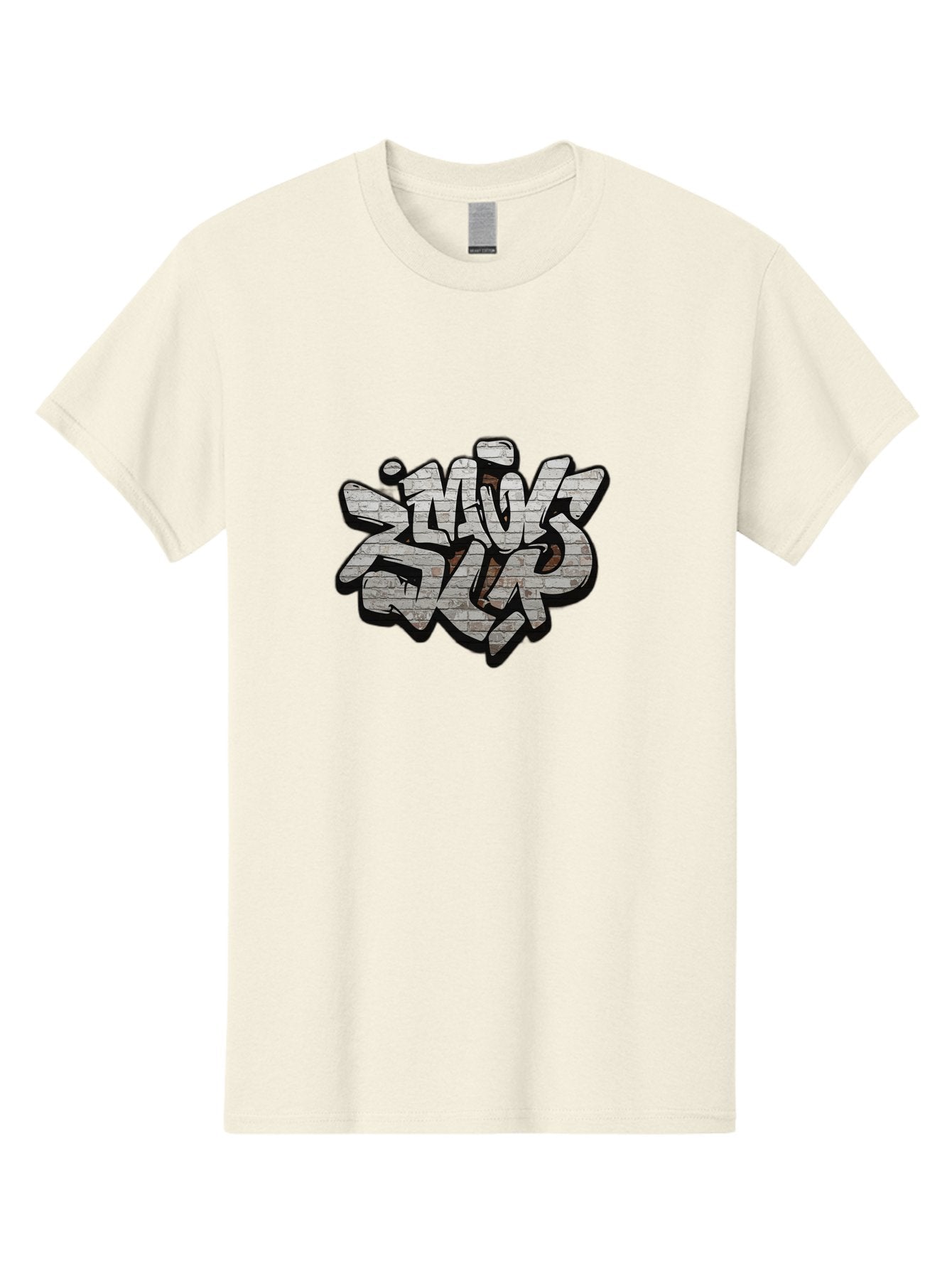 Savs-Savs Men'S Graphic Tee, 100% Cotton, Comfortable Casual Summer Wear, Machine Washable, Graffiti Art, Street Art, Urban Culture, Edgy Style, Bold Design, Skins Slap, Modern Aesthetic, Abstract Typography, Brick Texture, Stylized Lettering, Bad514 8