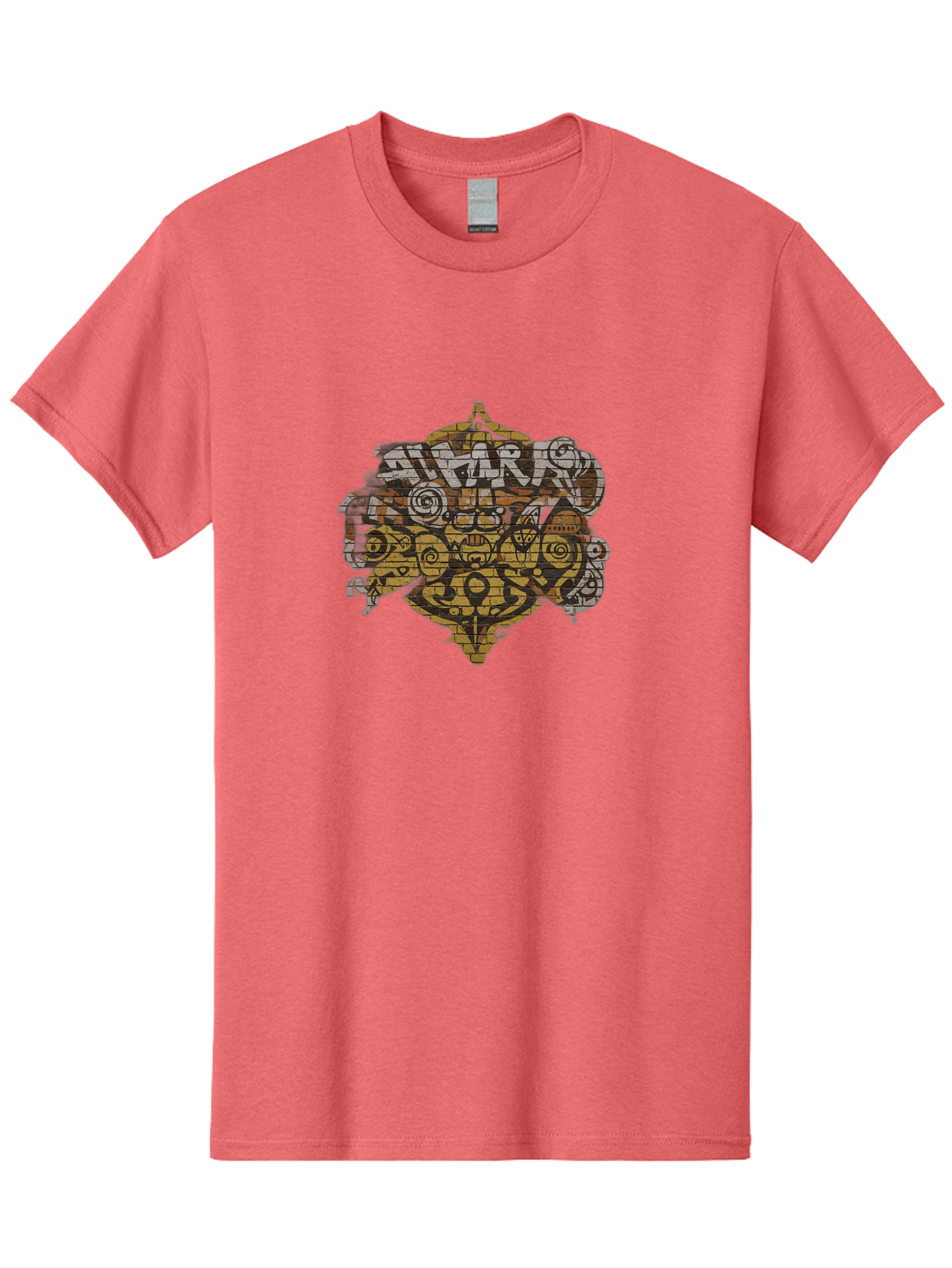 Shark Men'S Graphic Tee, 100% Cotton, Comfortable Casual Summer Wear, Machine Washable, Graffiti Art, Street Art, Urban Culture, Abstract Shapes, Bold Colors, Dynamic Composition, Graffiti Style, Street Wear Inspiration, Urban Decay, Bad534 14