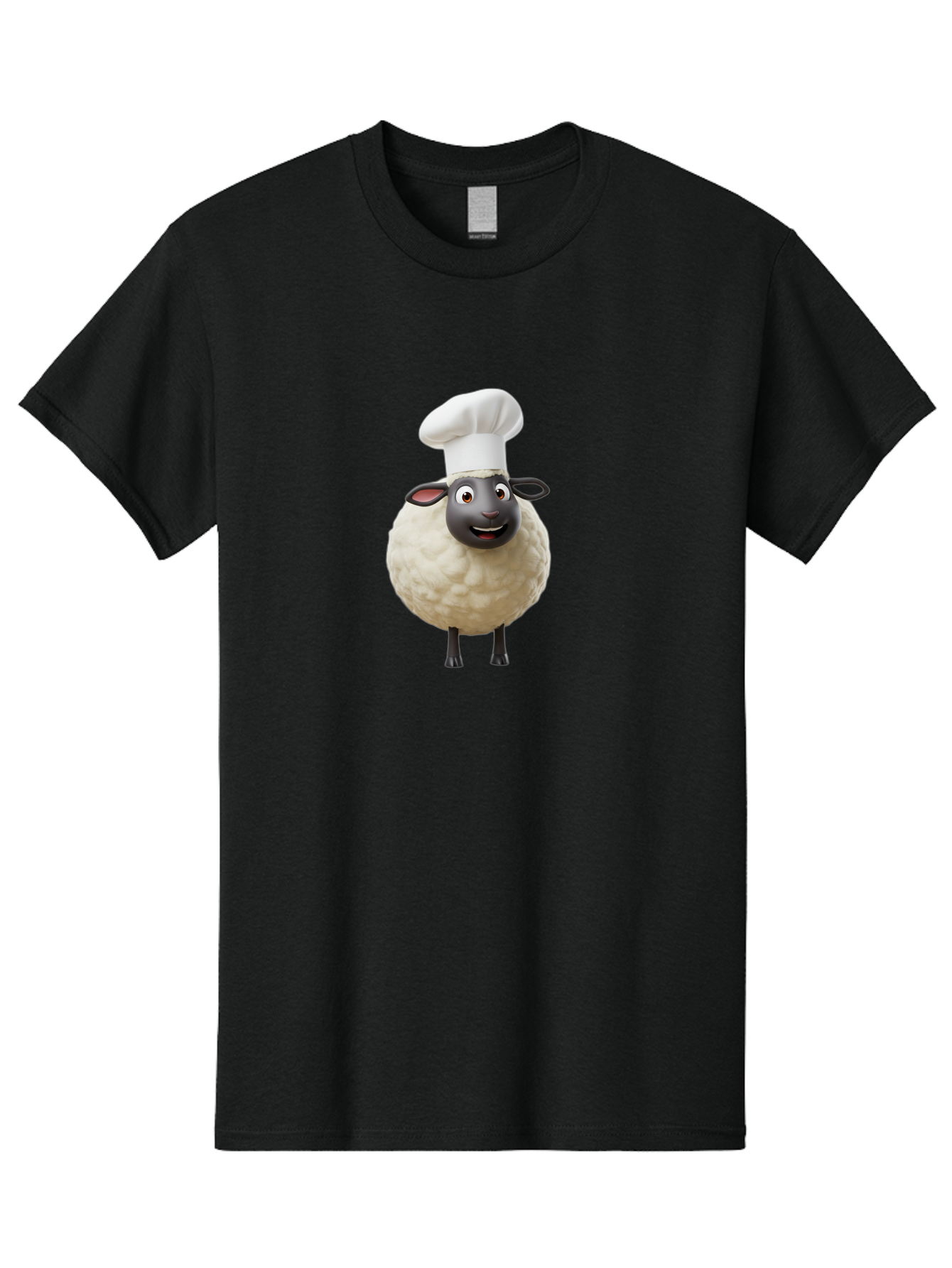 Shaun-The-Sheep-Chef Men'S Graphic Tee, 100% Cotton, Comfortable Casual Summer Wear, Machine Washable, Shaun The Sheep, Chef Hat, Cartoon Character, Cooking, Culinary, Funny Animal, 3D Animation, Character Design, Humorous, Whimsical, Lamb, Bad537 14