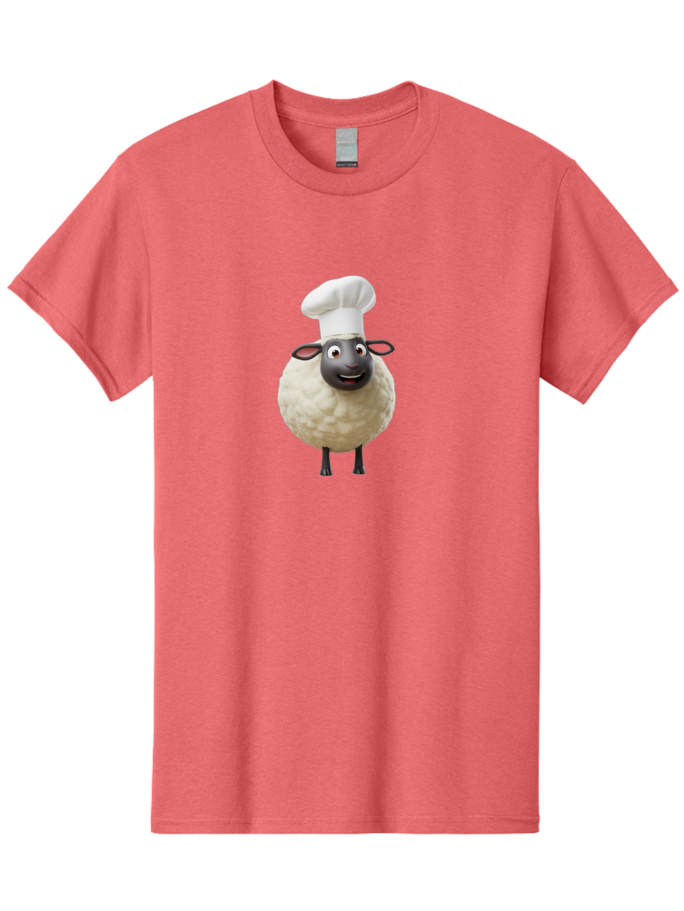 Shaun-The-Sheep-Chef Men'S Graphic Tee, 100% Cotton, Comfortable Casual Summer Wear, Machine Washable, Shaun The Sheep, Chef Hat, Cartoon Character, Cooking, Culinary, Funny Animal, 3D Animation, Character Design, Humorous, Whimsical, Lamb, Bad537 8