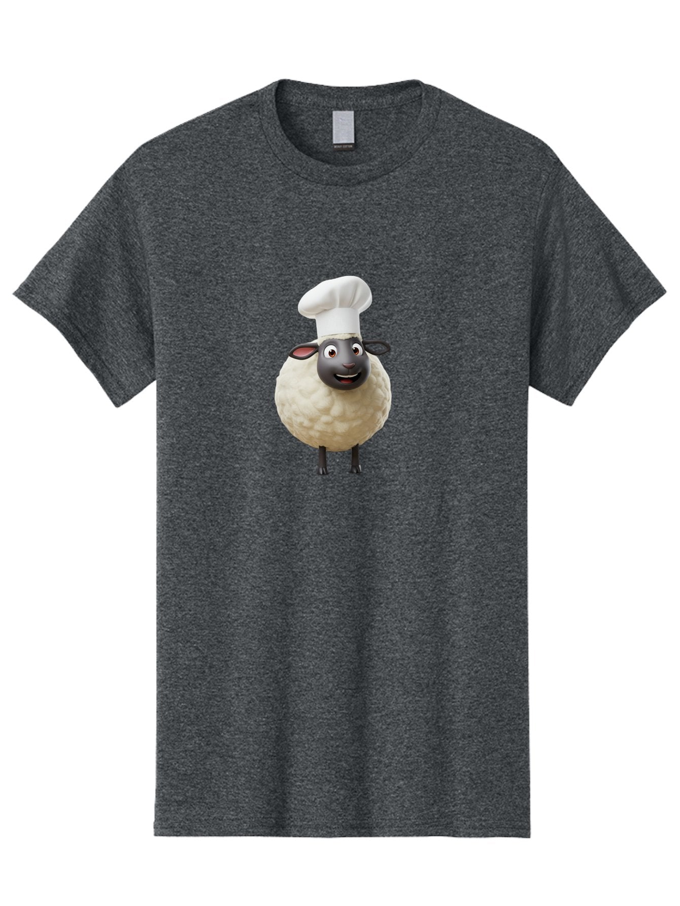Shaun-The-Sheep-Chef Men'S Graphic Tee, 100% Cotton, Comfortable Casual Summer Wear, Machine Washable, Shaun The Sheep, Chef Hat, Cartoon Character, Cooking, Culinary, Funny Animal, 3D Animation, Character Design, Humorous, Whimsical, Lamb, Bad537 13