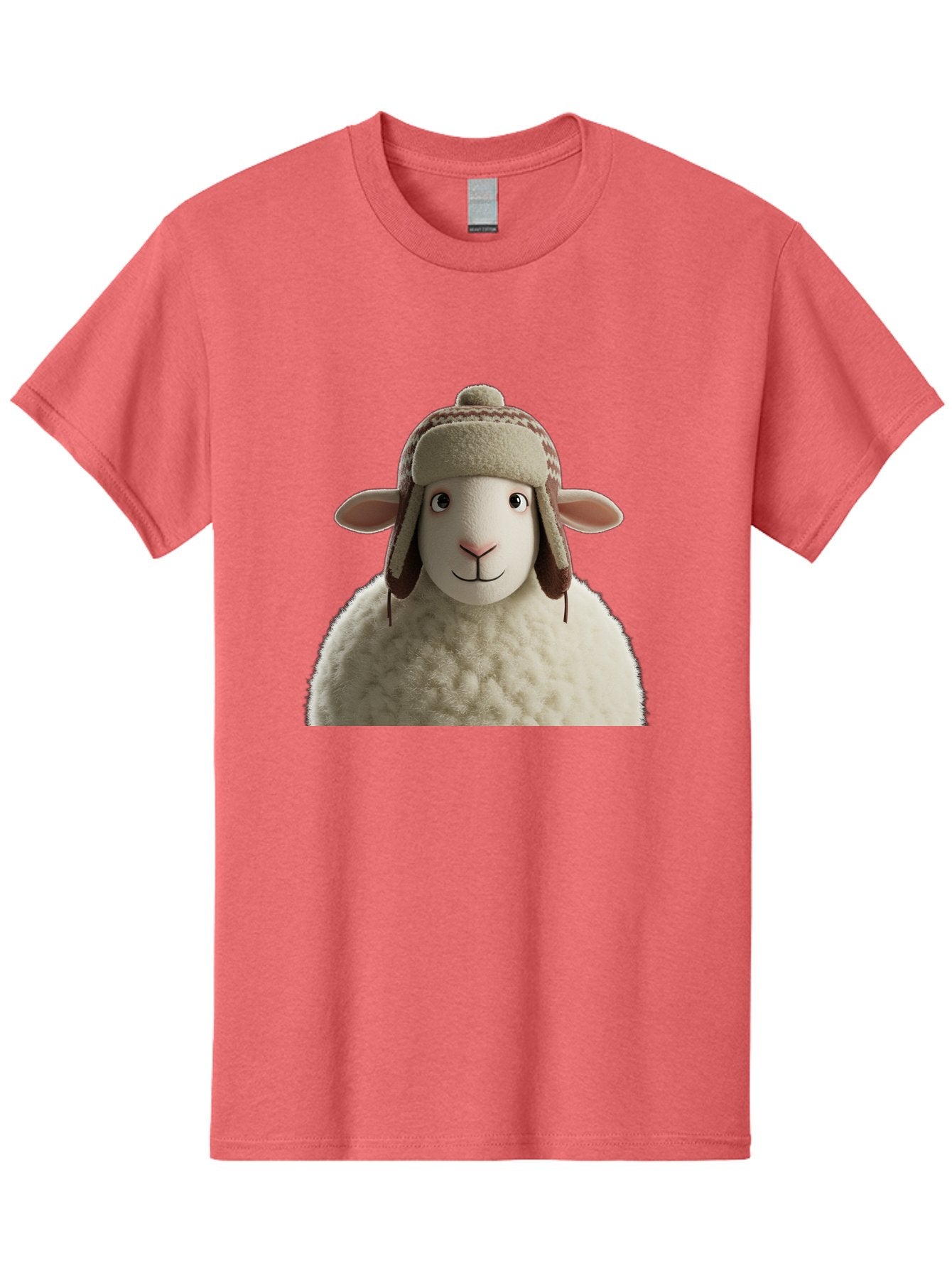 Shaun-The-Sheep Men'S Graphic Tee, 100% Cotton, Comfortable Casual Summer Wear, Machine Washable, Cartoon Sheep, Fluffy Sheep, Sheep With Hat, Funny Animal, Cute Character, Lovable Cartoon, Sheep Mascot, Funny Sheep, Woolly Sheep, Bad542 11