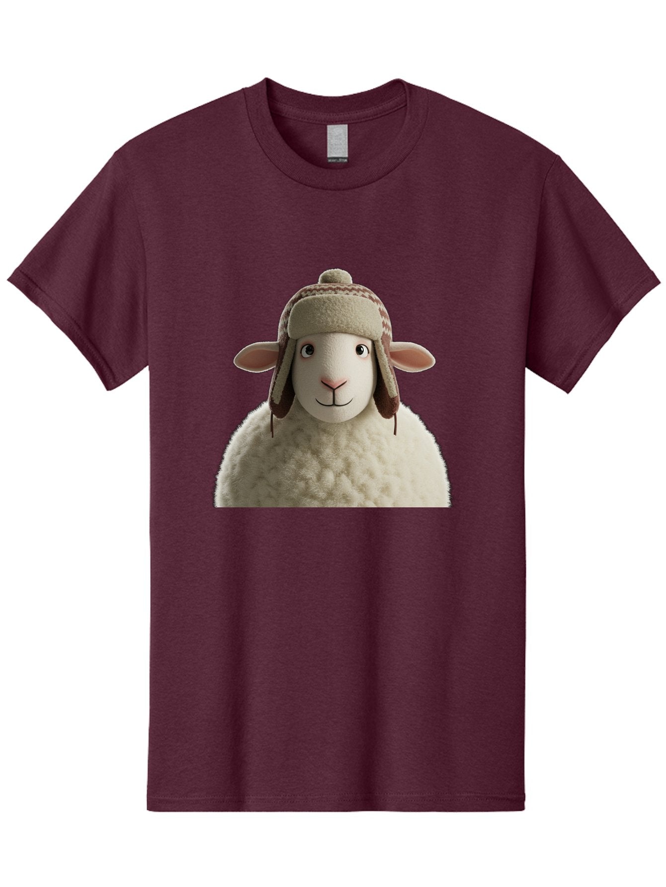 Shaun-The-Sheep Men'S Graphic Tee, 100% Cotton, Comfortable Casual Summer Wear, Machine Washable, Cartoon Sheep, Fluffy Sheep, Sheep With Hat, Funny Animal, Cute Character, Lovable Cartoon, Sheep Mascot, Funny Sheep, Woolly Sheep, Bad542 12