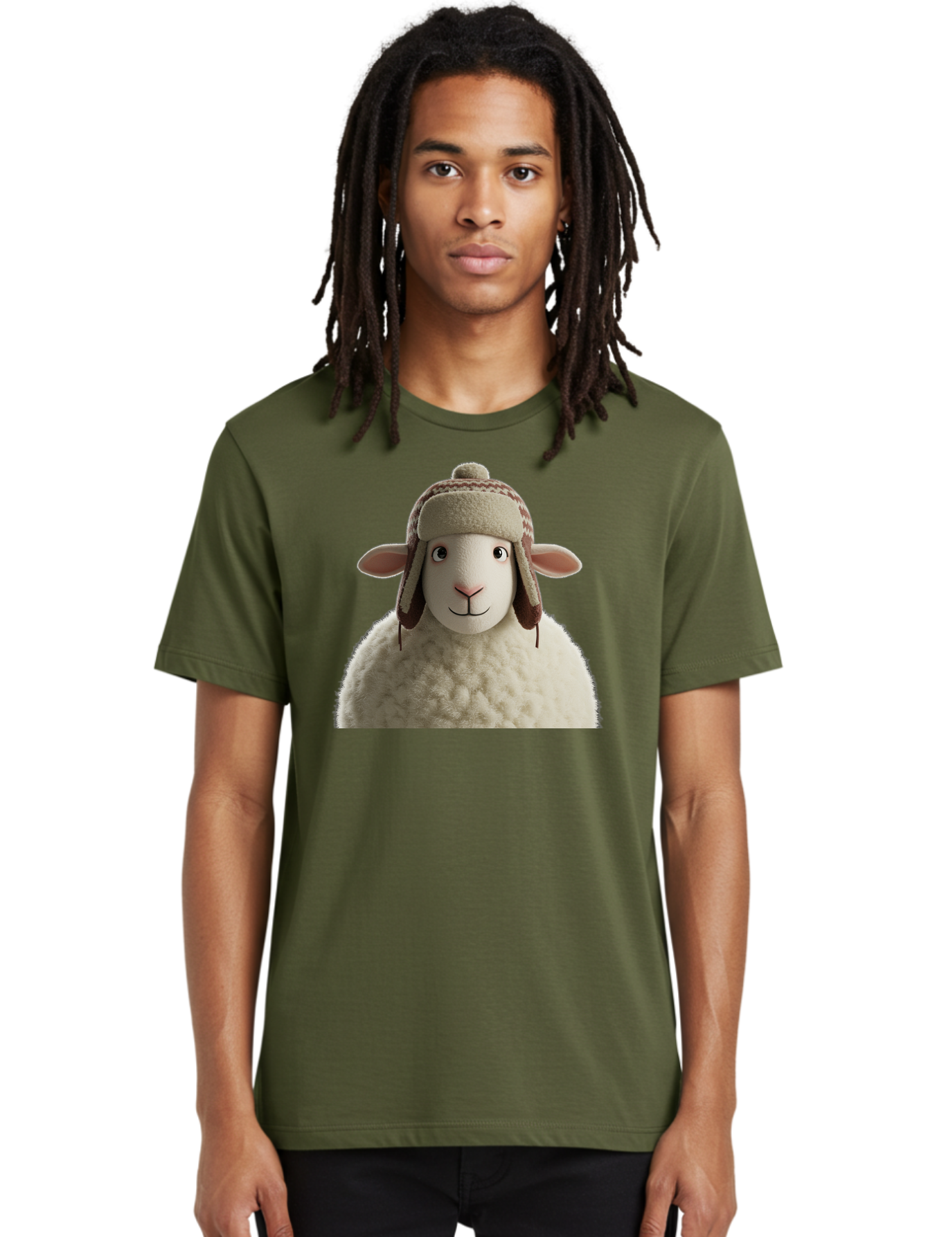 Shaun-The-Sheep Men'S Graphic Tee, 100% Cotton, Comfortable Casual Summer Wear, Machine Washable, Cartoon Sheep, Fluffy Sheep, Sheep With Hat, Funny Animal, Cute Character, Lovable Cartoon, Sheep Mascot, Funny Sheep, Woolly Sheep, Bad542 28