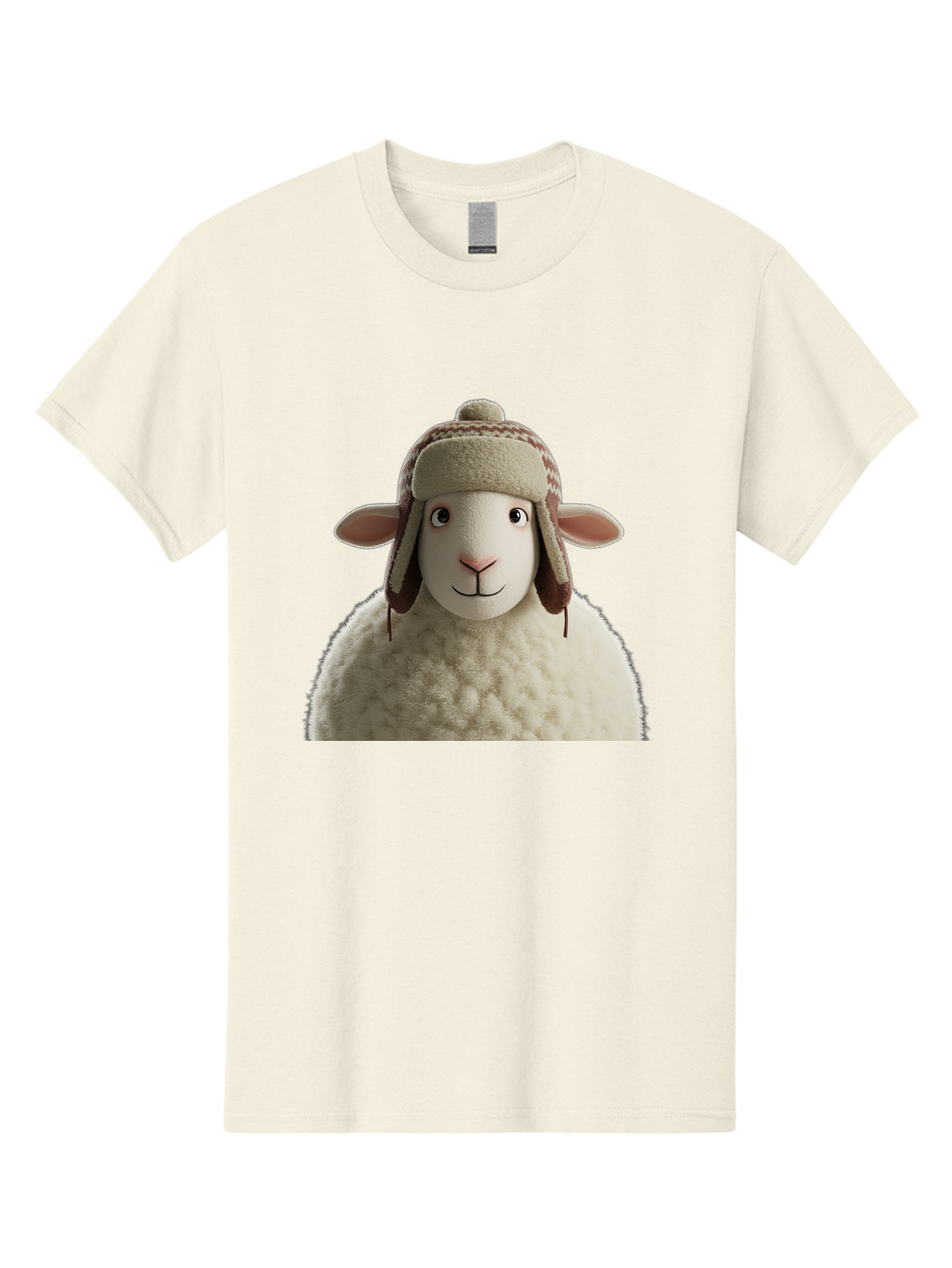 Shaun-The-Sheep Men'S Graphic Tee, 100% Cotton, Comfortable Casual Summer Wear, Machine Washable, Cartoon Sheep, Fluffy Sheep, Sheep With Hat, Funny Animal, Cute Character, Lovable Cartoon, Sheep Mascot, Funny Sheep, Woolly Sheep, Bad542 10