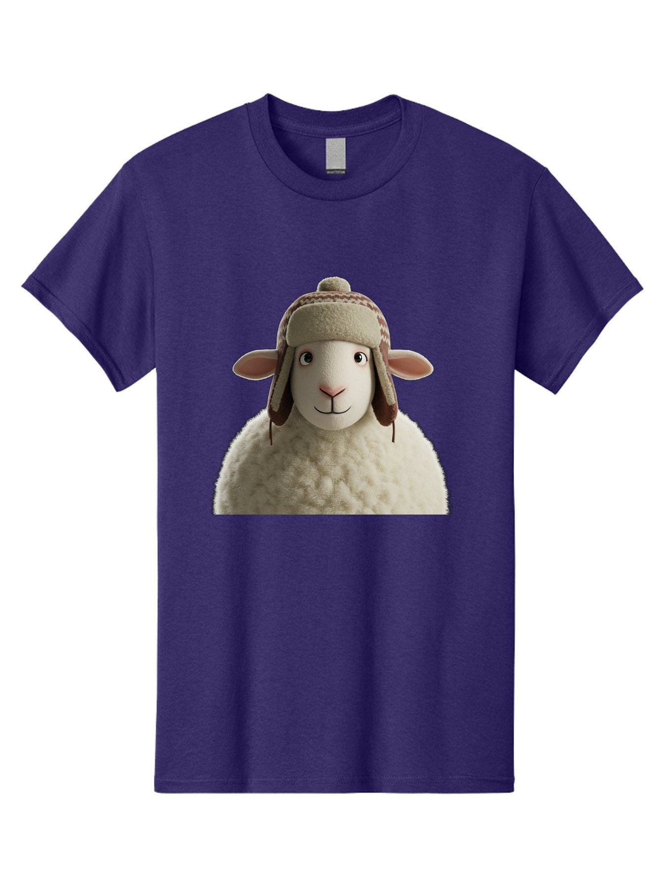 Shaun-The-Sheep Men'S Graphic Tee, 100% Cotton, Comfortable Casual Summer Wear, Machine Washable, Cartoon Sheep, Fluffy Sheep, Sheep With Hat, Funny Animal, Cute Character, Lovable Cartoon, Sheep Mascot, Funny Sheep, Woolly Sheep, Bad542 4