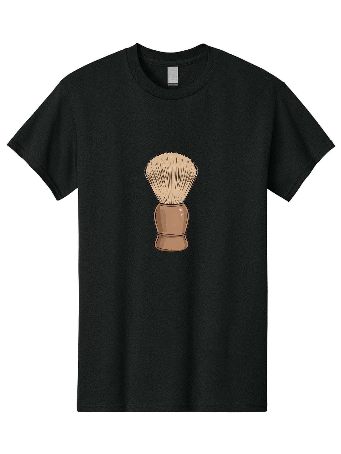 Shaving-Brush Men'S Graphic Tee, 100% Cotton, Comfortable Casual Summer Wear, Machine Washable, Shaving Brush, Shaving Kit, Men'S Grooming, Barber Tools, Traditional Shaving, Grooming Accessories, Soap Brush, Classic Shave Bad545 15