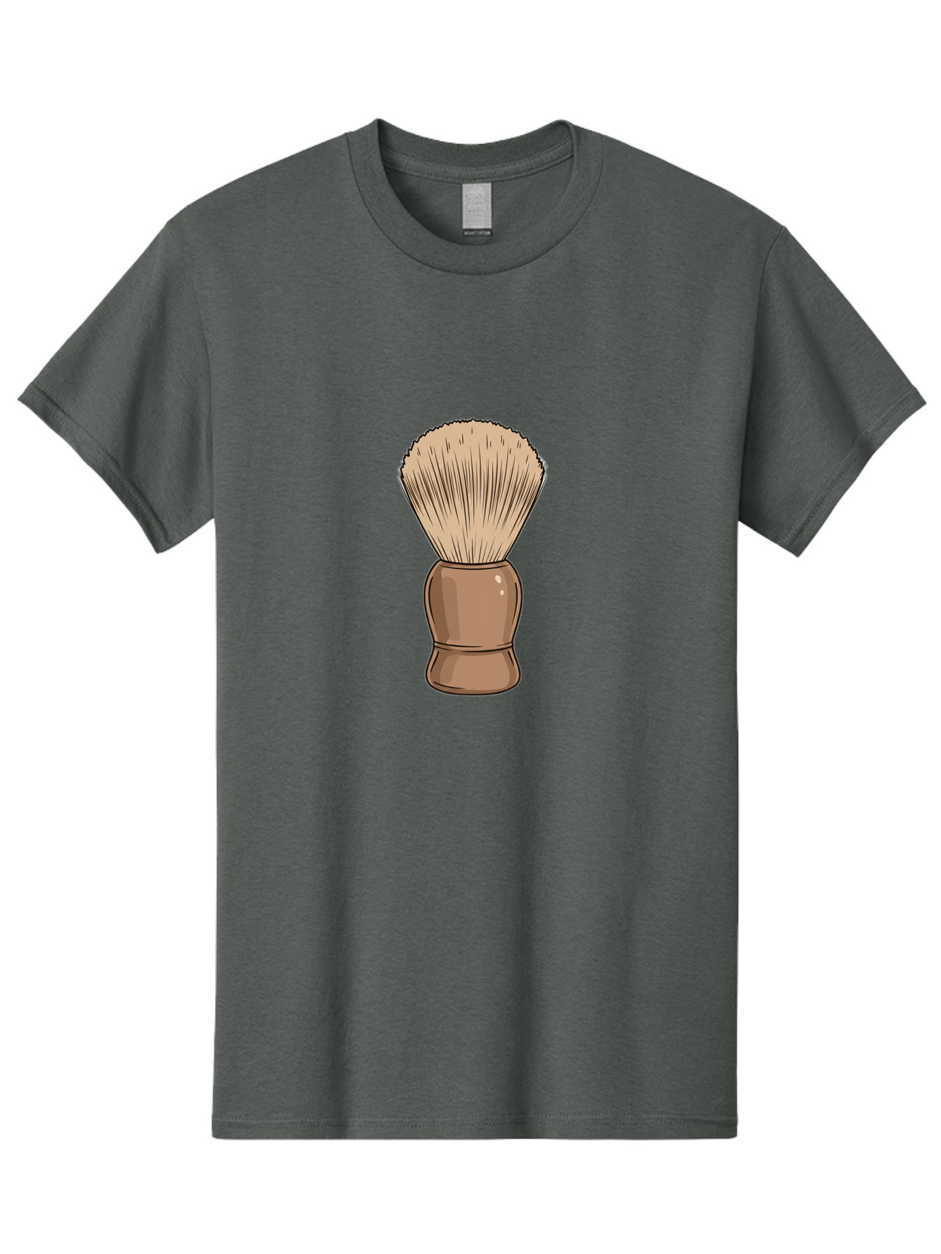 Shaving-Brush Men'S Graphic Tee, 100% Cotton, Comfortable Casual Summer Wear, Machine Washable, Shaving Brush, Shaving Kit, Men'S Grooming, Barber Tools, Traditional Shaving, Grooming Accessories, Soap Brush, Classic Shave Bad545 3