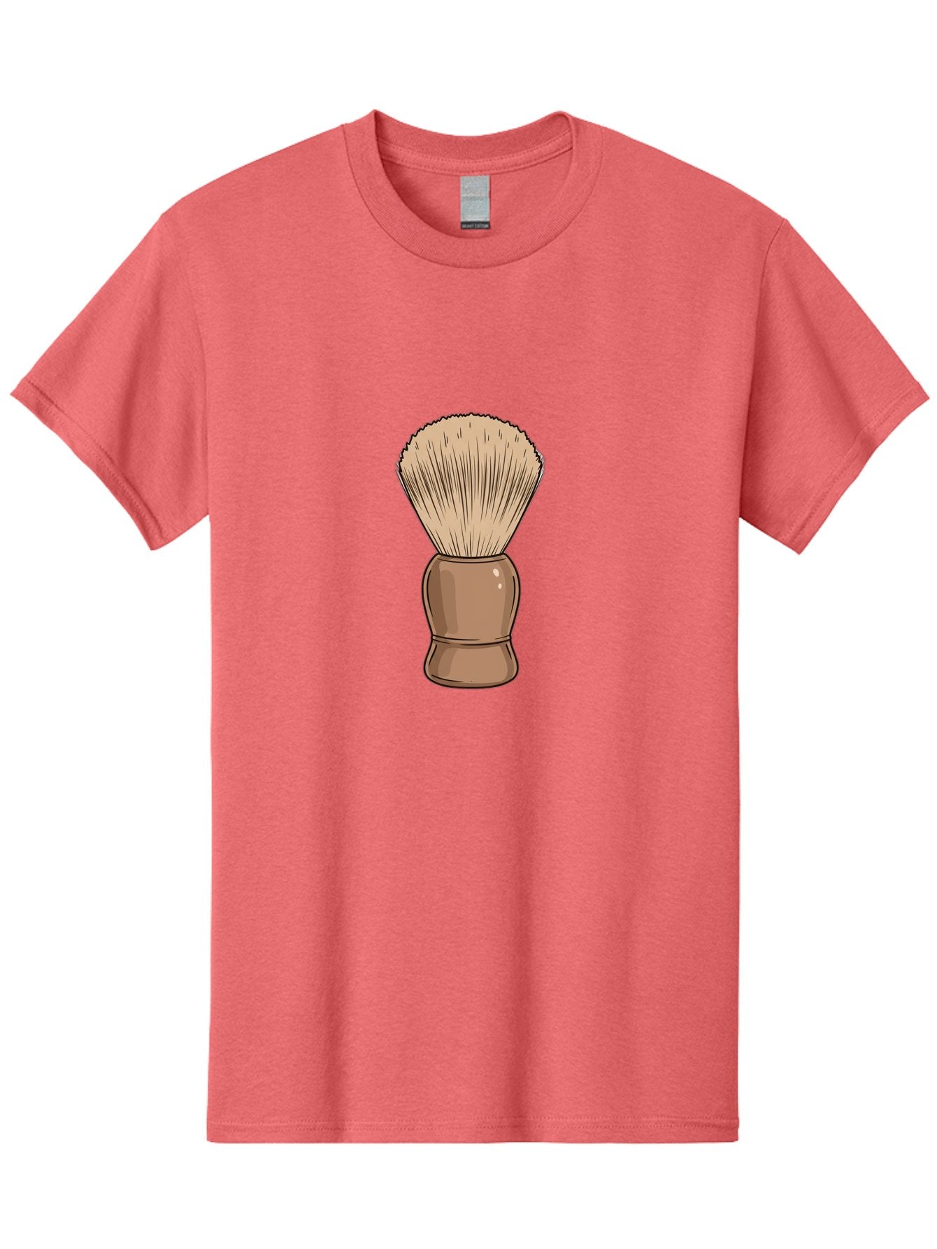 Shaving-Brush Men'S Graphic Tee, 100% Cotton, Comfortable Casual Summer Wear, Machine Washable, Shaving Brush, Shaving Kit, Men'S Grooming, Barber Tools, Traditional Shaving, Grooming Accessories, Soap Brush, Classic Shave Bad545 10