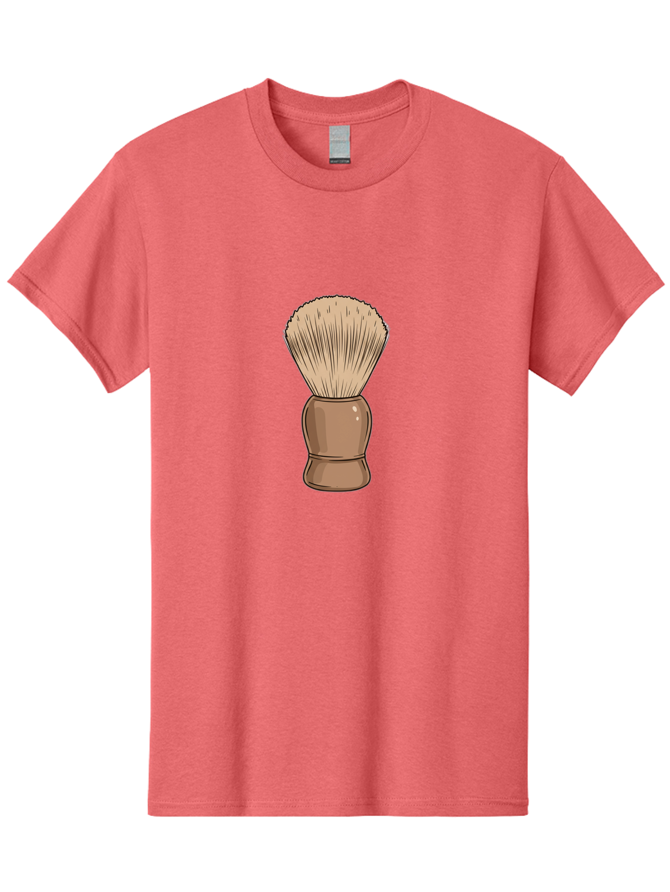 Shaving-Brush Men'S Graphic Tee, 100% Cotton, Comfortable Casual Summer Wear, Machine Washable, Shaving Brush, Shaving Kit, Men'S Grooming, Barber Tools, Traditional Shaving, Grooming Accessories, Soap Brush, Classic Shave Bad545 14