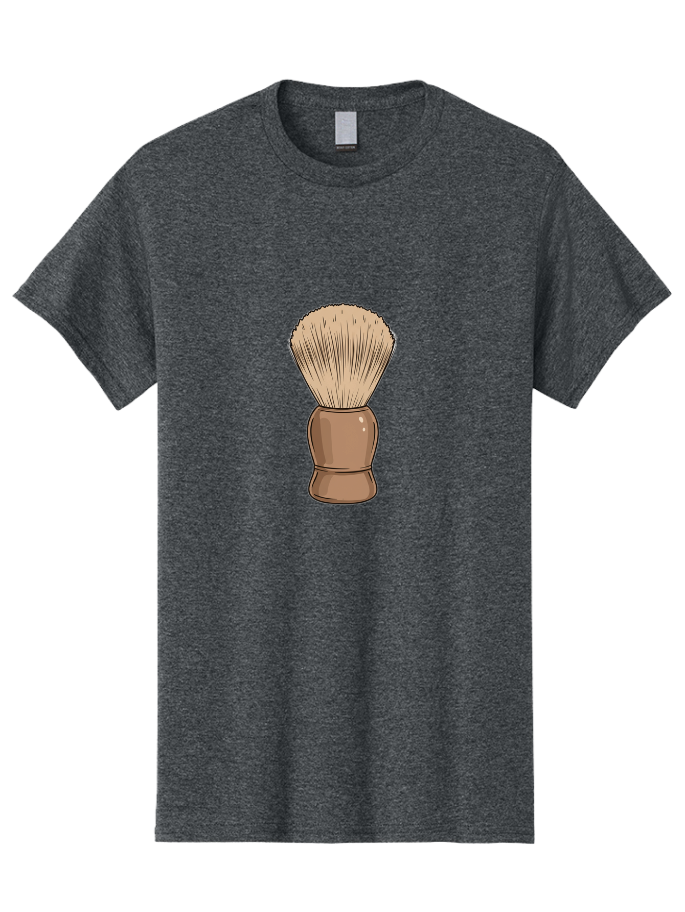 Shaving-Brush Men'S Graphic Tee, 100% Cotton, Comfortable Casual Summer Wear, Machine Washable, Shaving Brush, Shaving Kit, Men'S Grooming, Barber Tools, Traditional Shaving, Grooming Accessories, Soap Brush, Classic Shave Bad545 15