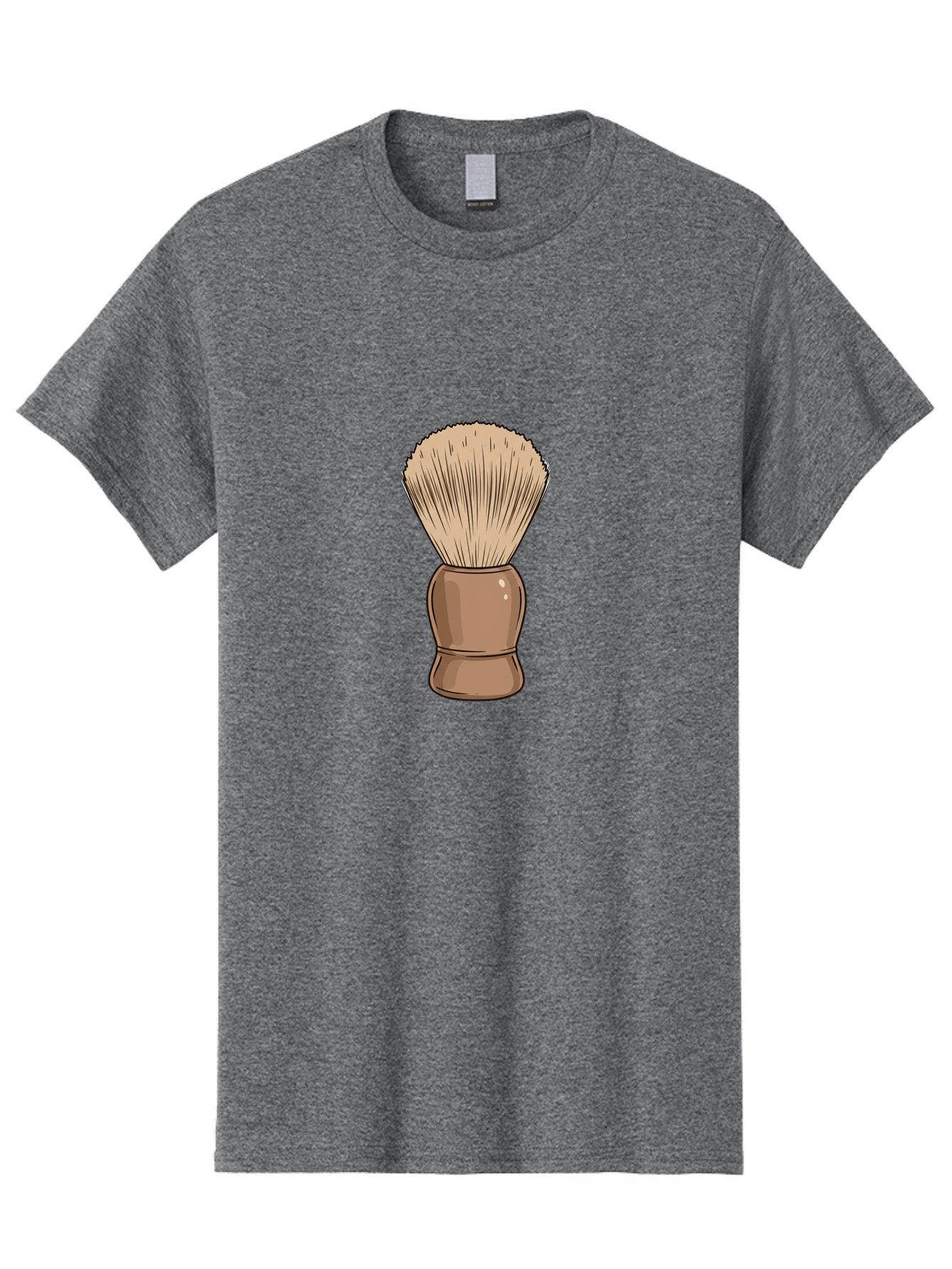 Shaving-Brush Men'S Graphic Tee, 100% Cotton, Comfortable Casual Summer Wear, Machine Washable, Shaving Brush, Shaving Kit, Men'S Grooming, Barber Tools, Traditional Shaving, Grooming Accessories, Soap Brush, Classic Shave Bad545 9