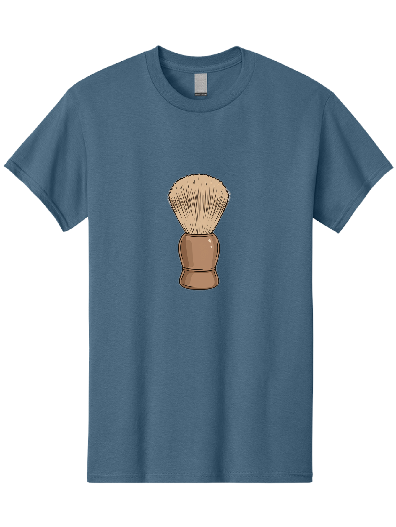Shaving-Brush Men'S Graphic Tee, 100% Cotton, Comfortable Casual Summer Wear, Machine Washable, Shaving Brush, Shaving Kit, Men'S Grooming, Barber Tools, Traditional Shaving, Grooming Accessories, Soap Brush, Classic Shave Bad545 4