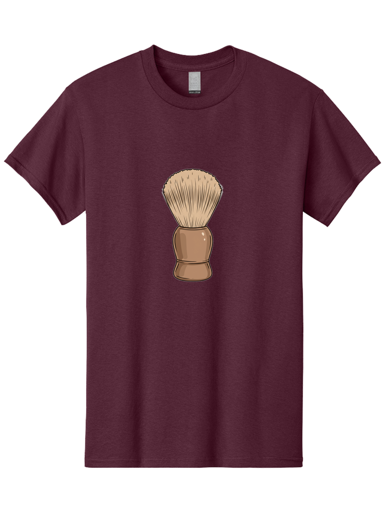 Shaving-Brush Men'S Graphic Tee, 100% Cotton, Comfortable Casual Summer Wear, Machine Washable, Shaving Brush, Shaving Kit, Men'S Grooming, Barber Tools, Traditional Shaving, Grooming Accessories, Soap Brush, Classic Shave Bad545 7