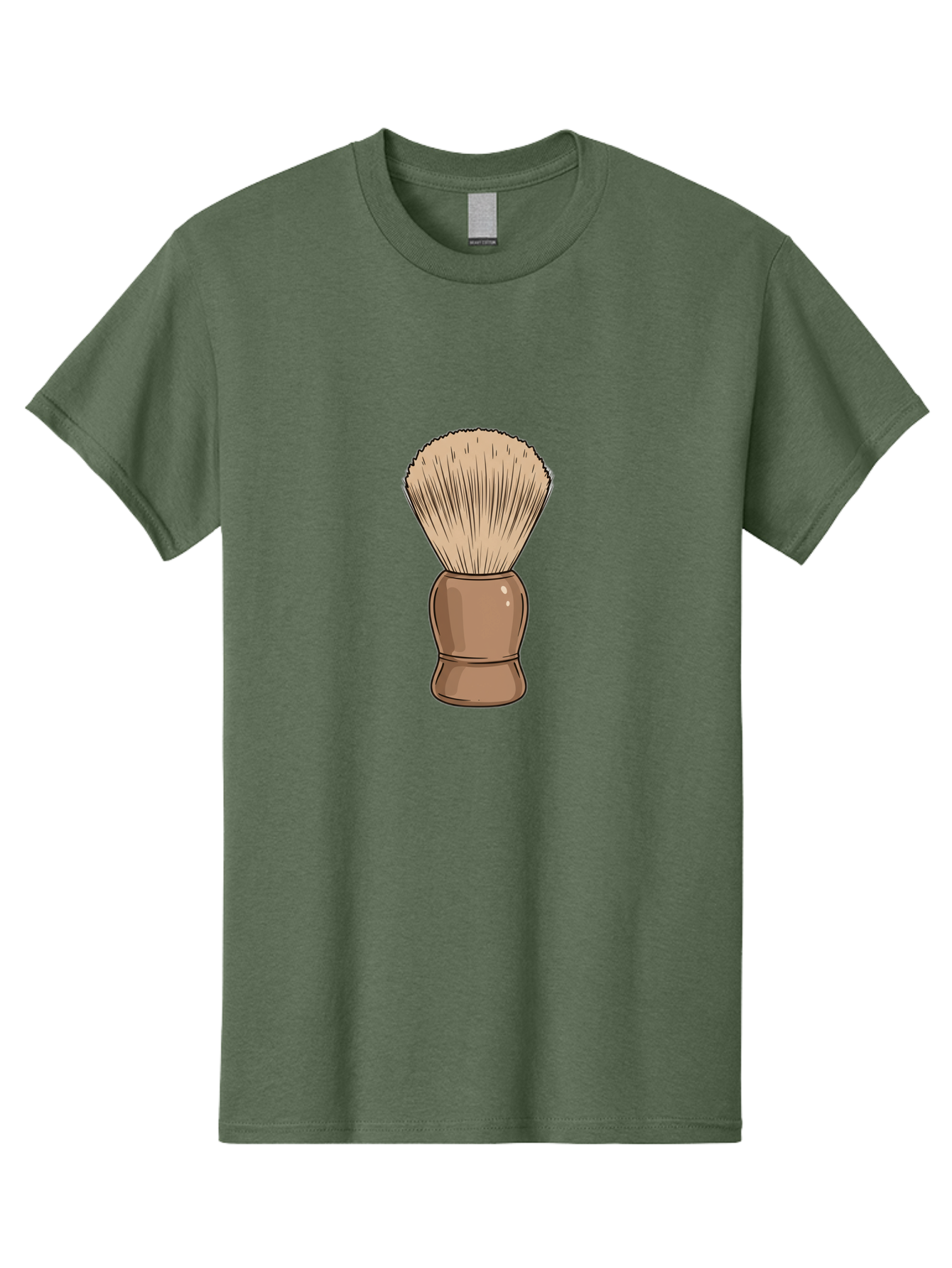 Shaving-Brush Men'S Graphic Tee, 100% Cotton, Comfortable Casual Summer Wear, Machine Washable, Shaving Brush, Shaving Kit, Men'S Grooming, Barber Tools, Traditional Shaving, Grooming Accessories, Soap Brush, Classic Shave Bad545 9