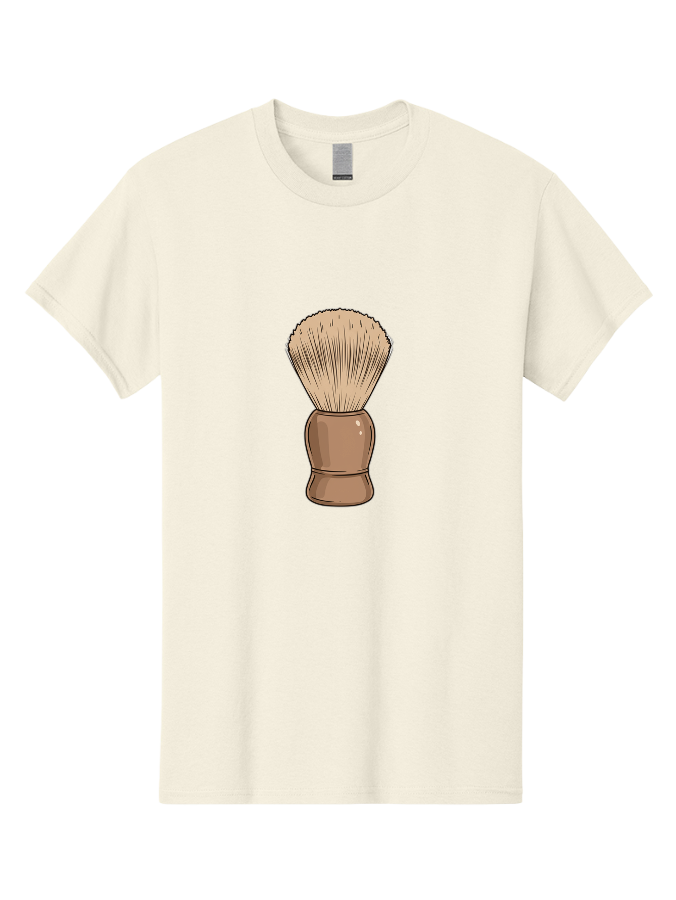 Shaving-Brush Men'S Graphic Tee, 100% Cotton, Comfortable Casual Summer Wear, Machine Washable, Shaving Brush, Shaving Kit, Men'S Grooming, Barber Tools, Traditional Shaving, Grooming Accessories, Soap Brush, Classic Shave Bad545 8