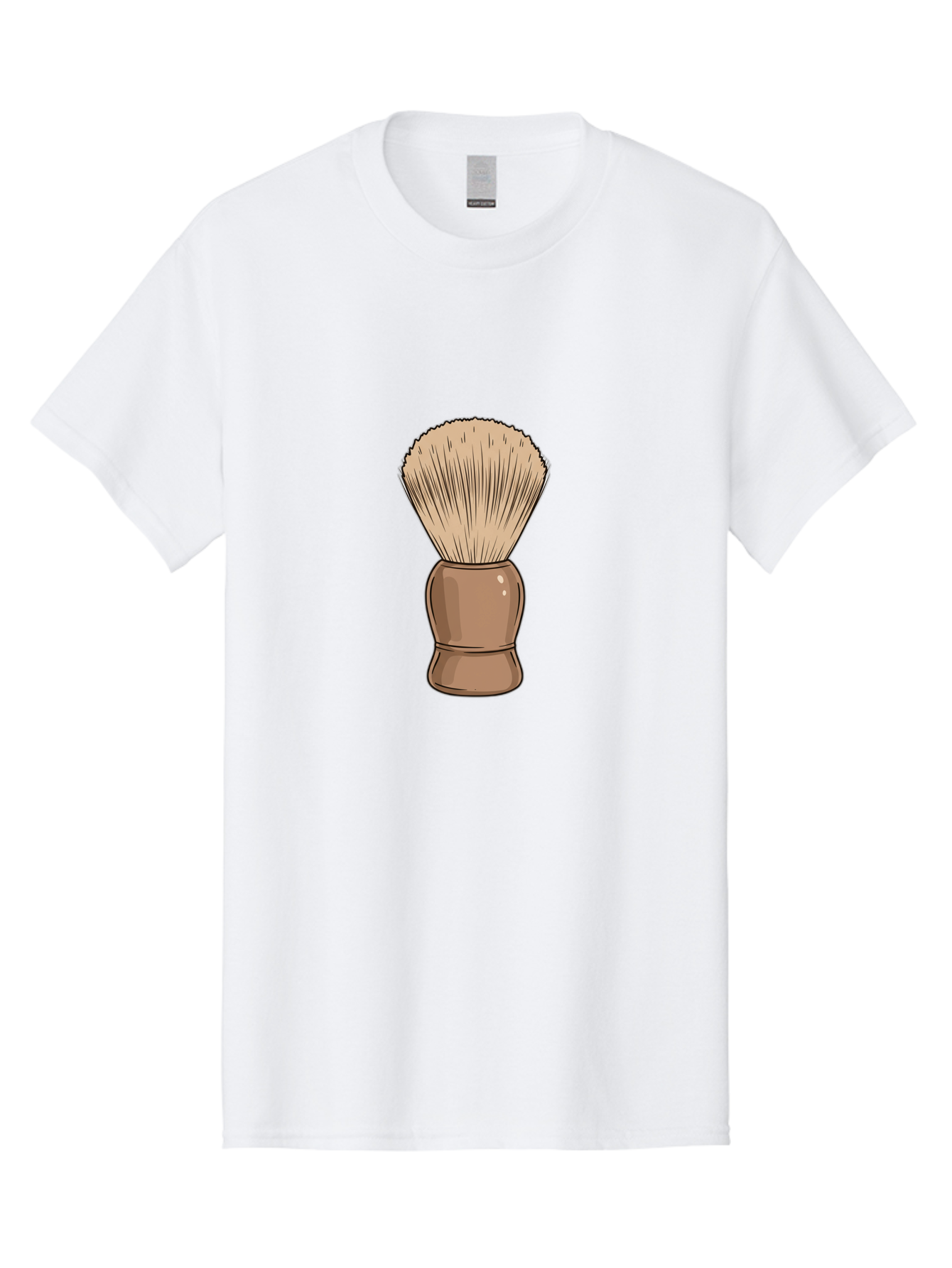 Shaving-Brush Men'S Graphic Tee, 100% Cotton, Comfortable Casual Summer Wear, Machine Washable, Shaving Brush, Shaving Kit, Men'S Grooming, Barber Tools, Traditional Shaving, Grooming Accessories, Soap Brush, Classic Shave Bad545 6
