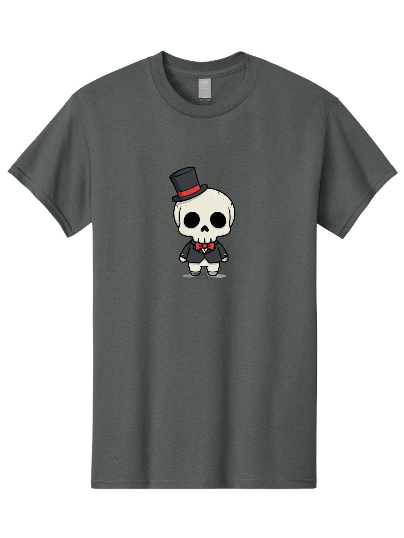 Skeleton-Gentleman Men'S Graphic Tee, 100% Cotton, Comfortable Casual Summer Wear, Machine Washable, Cartoon Skeleton, Gentleman Attire, Top Hat, Bow Tie, Spooky Chic, Halloween Style, Formal Wear, Skull Character, Kawaii Aesthetic, Bad572 9
