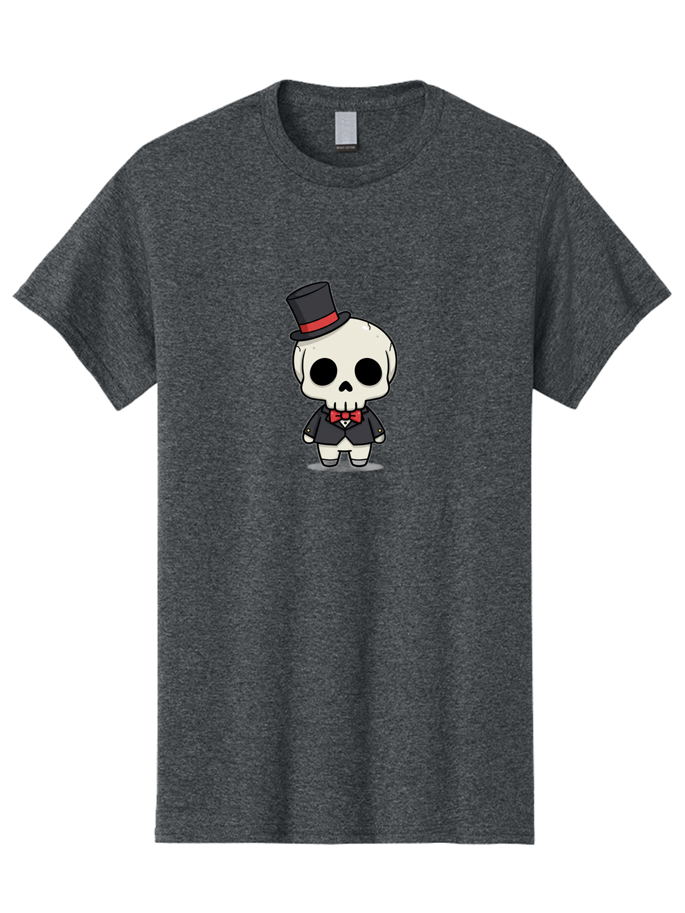 Skeleton-Gentleman Men'S Graphic Tee, 100% Cotton, Comfortable Casual Summer Wear, Machine Washable, Cartoon Skeleton, Gentleman Attire, Top Hat, Bow Tie, Spooky Chic, Halloween Style, Formal Wear, Skull Character, Kawaii Aesthetic, Bad572 13