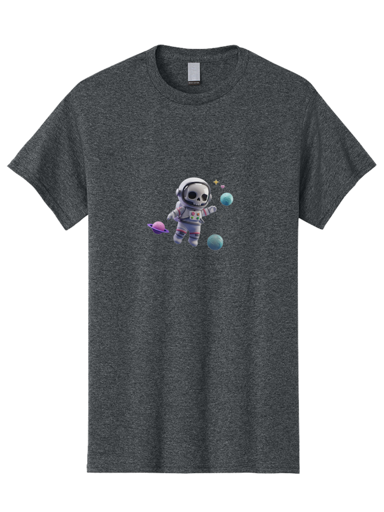 Skull-Astronaut Men'S Graphic Tee, 100% Cotton, Comfortable Casual Summer Wear, Machine Washable, Skeleton Astronaut, Space Travel, Planets, Stars, Galaxy Exploration, Futuristic, Sci-Fi, Cosmic Adventure, Space Suit, Digital Art, Bad580 12