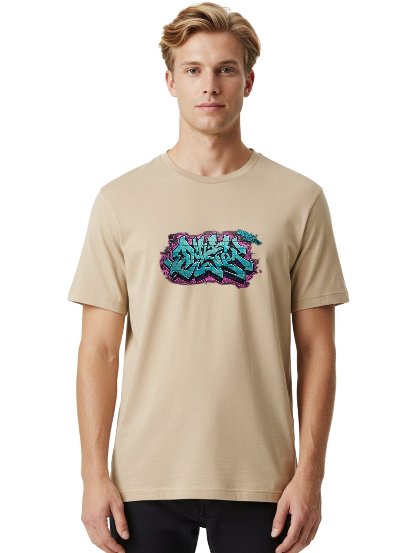 Snake Men'S Graphic Tee, 100% Cotton, Comfortable Casual Summer Wear, Machine Washable, Graffiti Art, Urban Culture, Street Art, Vibrant Colors, Dynamic Design, Bold Typography, Edgy Style, Artistic Expression Bad652 18