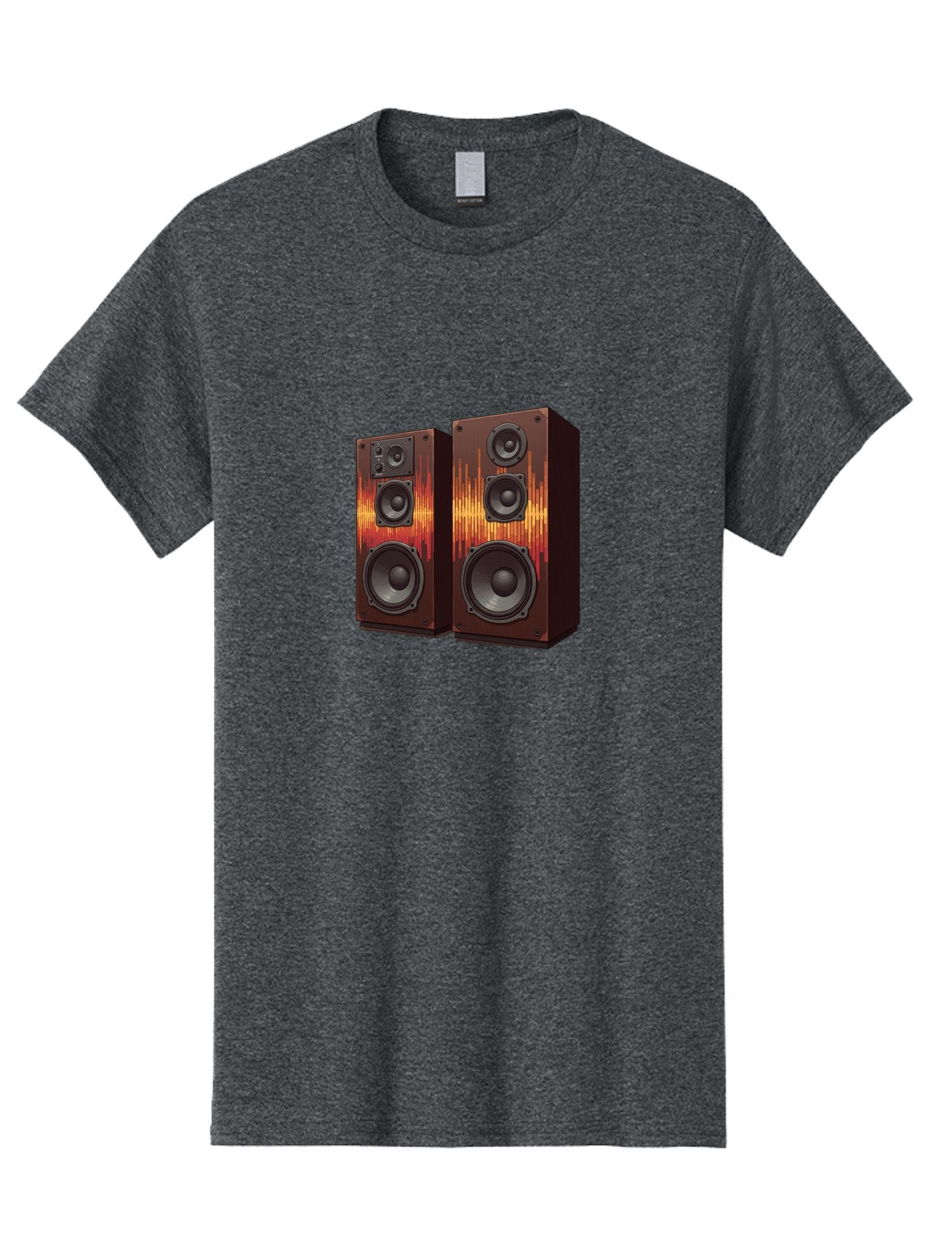 Sound-Wave-Speakers Men'S Graphic Tee, 100% Cotton, Comfortable Casual Summer Wear, Machine Washable, High-Quality Speakers, Home Audio System, Sound Wave Design, Speaker Cabinets, Audio Equipment, Music Lovers, Sound Technology, Bad656 12