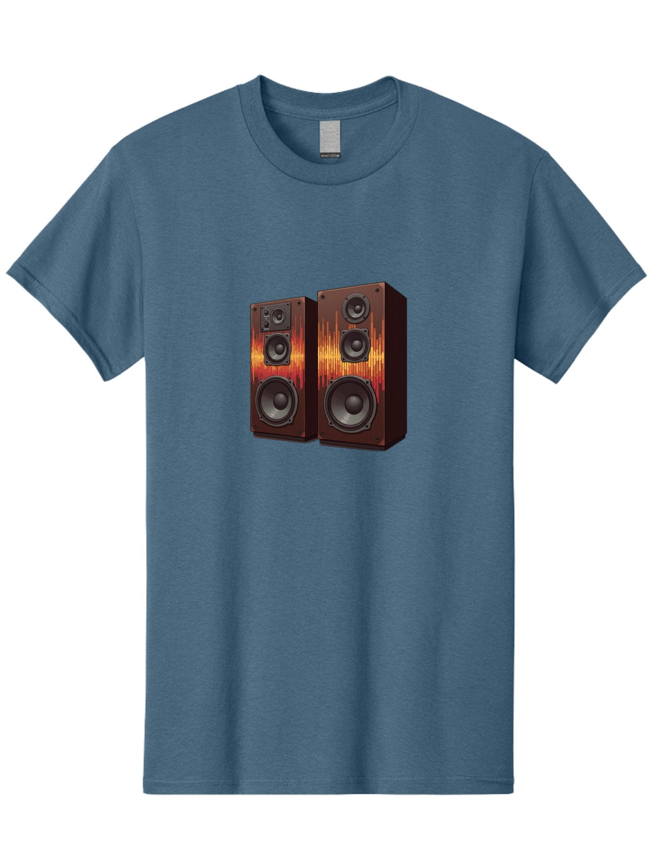 Sound-Wave-Speakers Men'S Graphic Tee, 100% Cotton, Comfortable Casual Summer Wear, Machine Washable, High-Quality Speakers, Home Audio System, Sound Wave Design, Speaker Cabinets, Audio Equipment, Music Lovers, Sound Technology, Bad656 9
