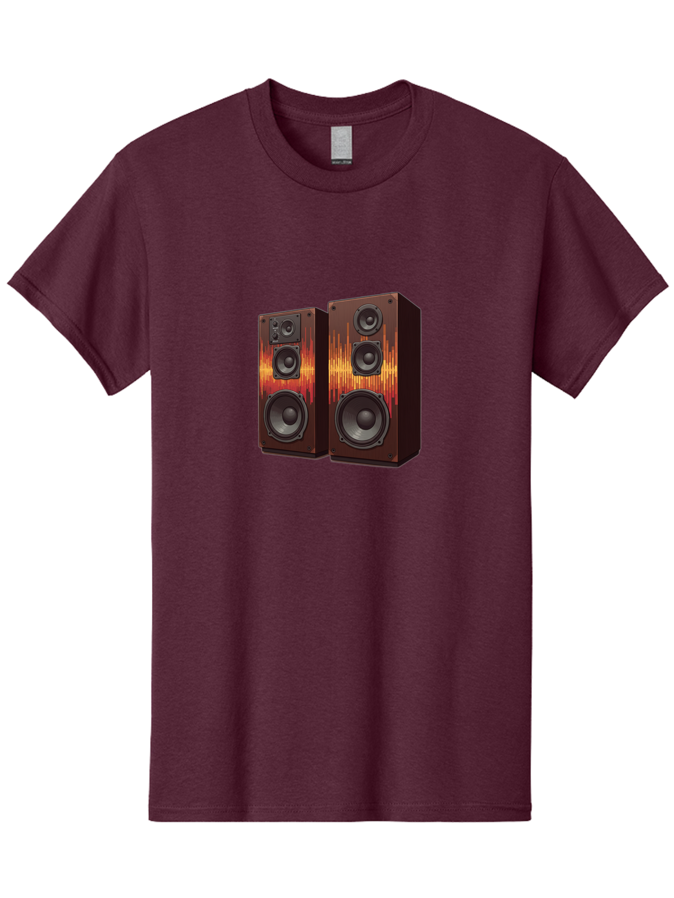 Sound-Wave-Speakers Men'S Graphic Tee, 100% Cotton, Comfortable Casual Summer Wear, Machine Washable, High-Quality Speakers, Home Audio System, Sound Wave Design, Speaker Cabinets, Audio Equipment, Music Lovers, Sound Technology, Bad656 6