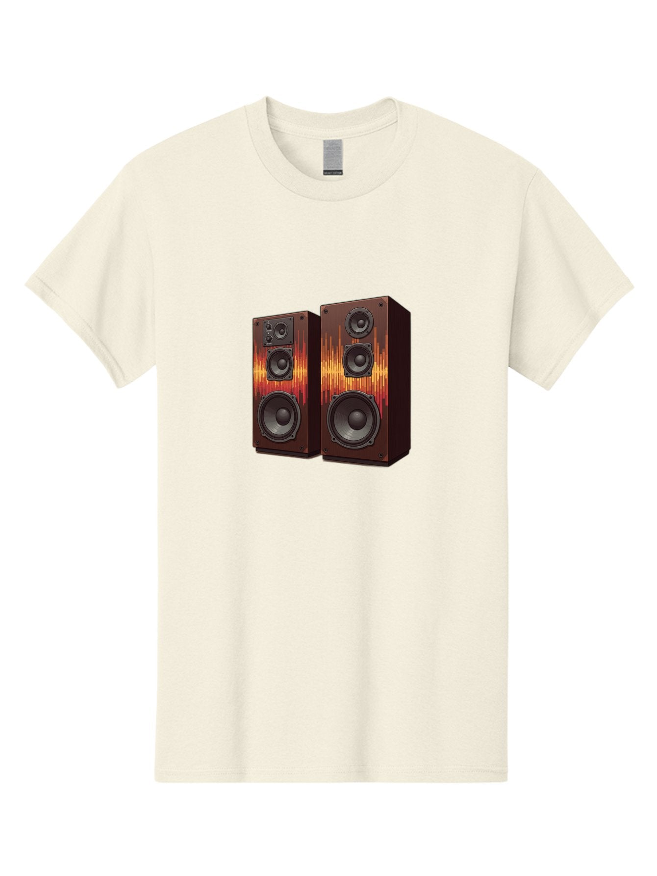 Sound-Wave-Speakers Men'S Graphic Tee, 100% Cotton, Comfortable Casual Summer Wear, Machine Washable, High-Quality Speakers, Home Audio System, Sound Wave Design, Speaker Cabinets, Audio Equipment, Music Lovers, Sound Technology, Bad656 13