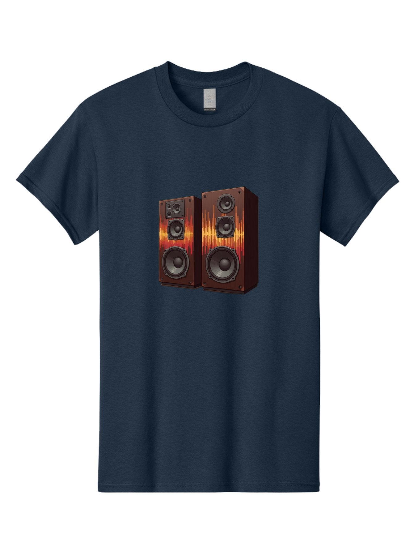 Sound-Wave-Speakers Men'S Graphic Tee, 100% Cotton, Comfortable Casual Summer Wear, Machine Washable, High-Quality Speakers, Home Audio System, Sound Wave Design, Speaker Cabinets, Audio Equipment, Music Lovers, Sound Technology, Bad656 10