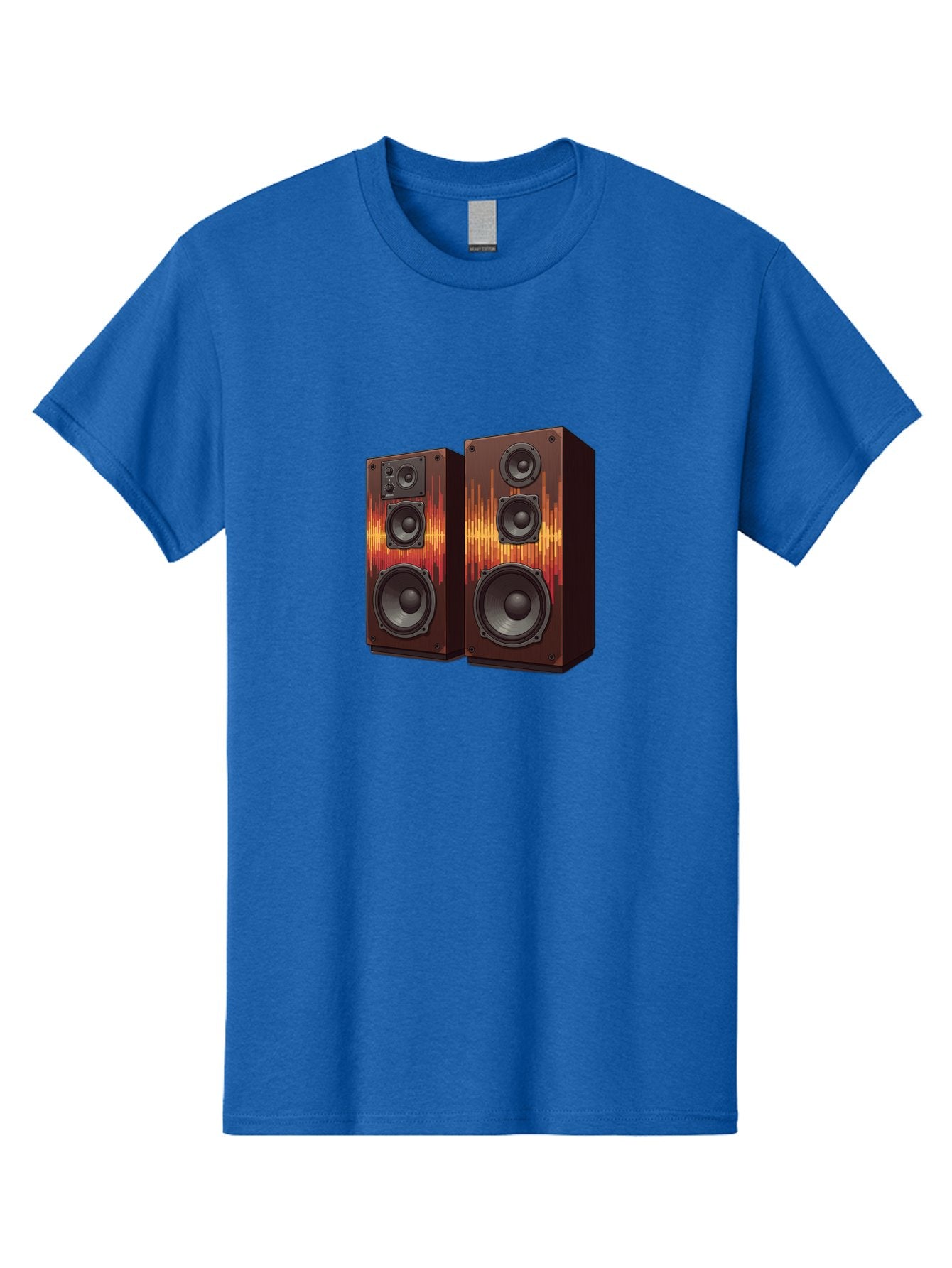 Sound-Wave-Speakers Men'S Graphic Tee, 100% Cotton, Comfortable Casual Summer Wear, Machine Washable, High-Quality Speakers, Home Audio System, Sound Wave Design, Speaker Cabinets, Audio Equipment, Music Lovers, Sound Technology, Bad656 6
