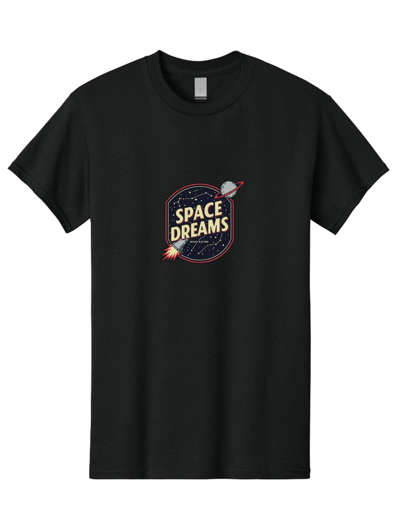 Space-Dreams-3 Men'S Graphic Tee, 100% Cotton, Comfortable Casual Summer Wear, Machine Washable, Space Dreams, Rocket Ship, Stars, Constellations, Planet, Galaxy, Outer Space, Futuristic Design, Retro Style, Vintage Vibe, Space Travel Bad659 8