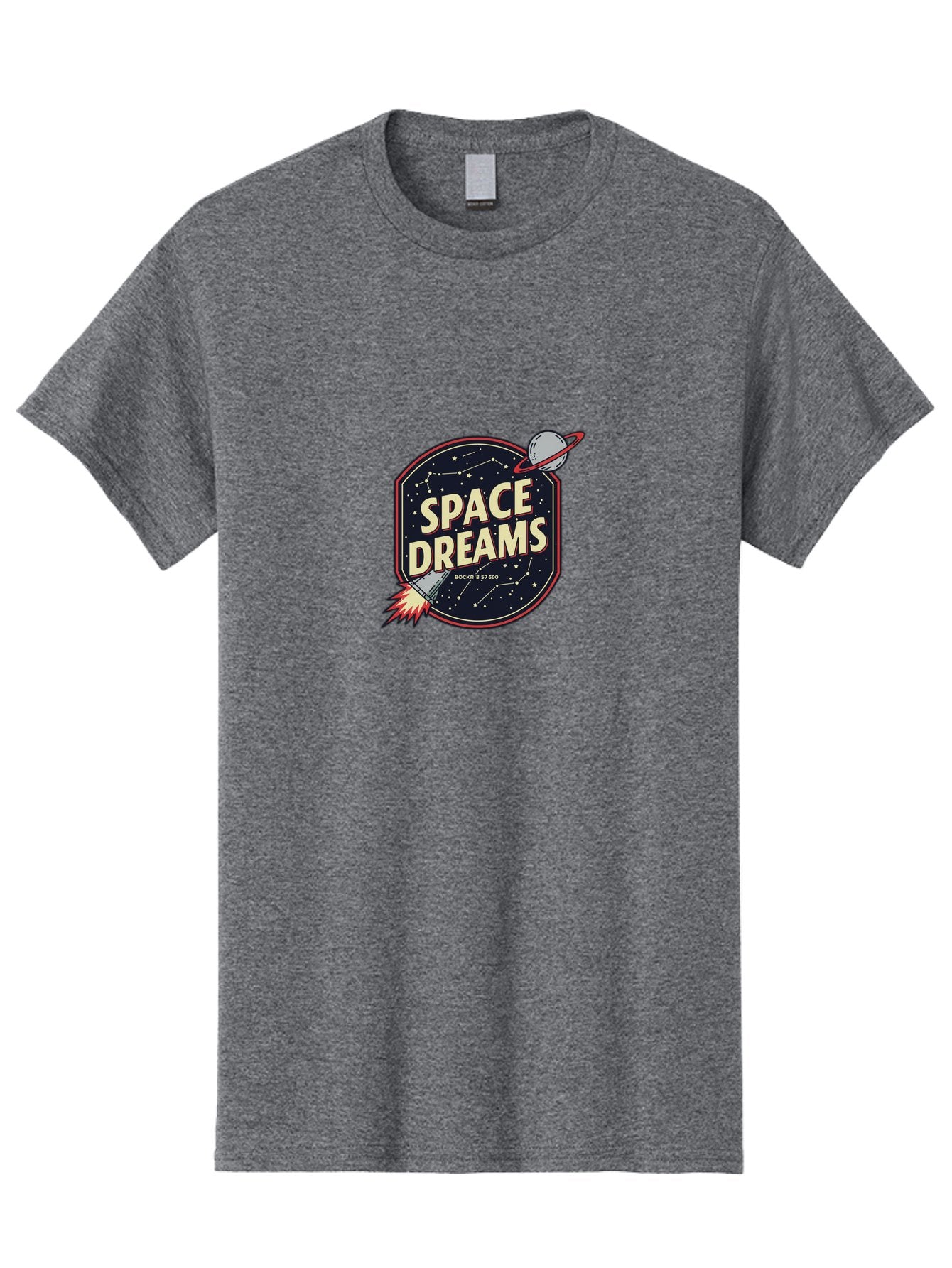 Space-Dreams-3 Men'S Graphic Tee, 100% Cotton, Comfortable Casual Summer Wear, Machine Washable, Space Dreams, Rocket Ship, Stars, Constellations, Planet, Galaxy, Outer Space, Futuristic Design, Retro Style, Vintage Vibe, Space Travel Bad659 9