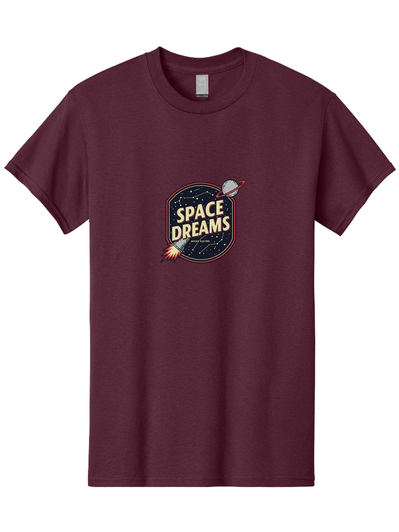 Space-Dreams-3 Men'S Graphic Tee, 100% Cotton, Comfortable Casual Summer Wear, Machine Washable, Space Dreams, Rocket Ship, Stars, Constellations, Planet, Galaxy, Outer Space, Futuristic Design, Retro Style, Vintage Vibe, Space Travel Bad659 4