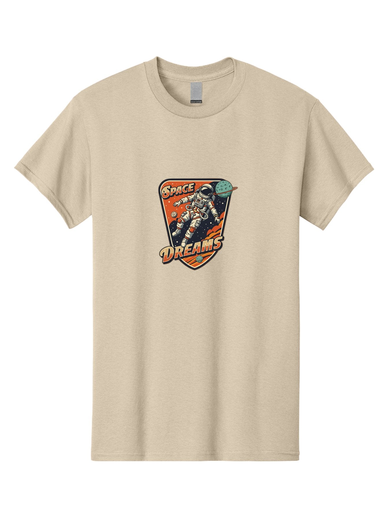 Space-Dreams-4 Men'S Graphic Tee, 100% Cotton, Comfortable Casual Summer Wear, Machine Washable, Astronaut Floating In Space, Space Exploration, Futuristic Design, Cosmic Dreams, Celestial Bodies, Stars, Planets, Galaxy Adventure, Bad660 14