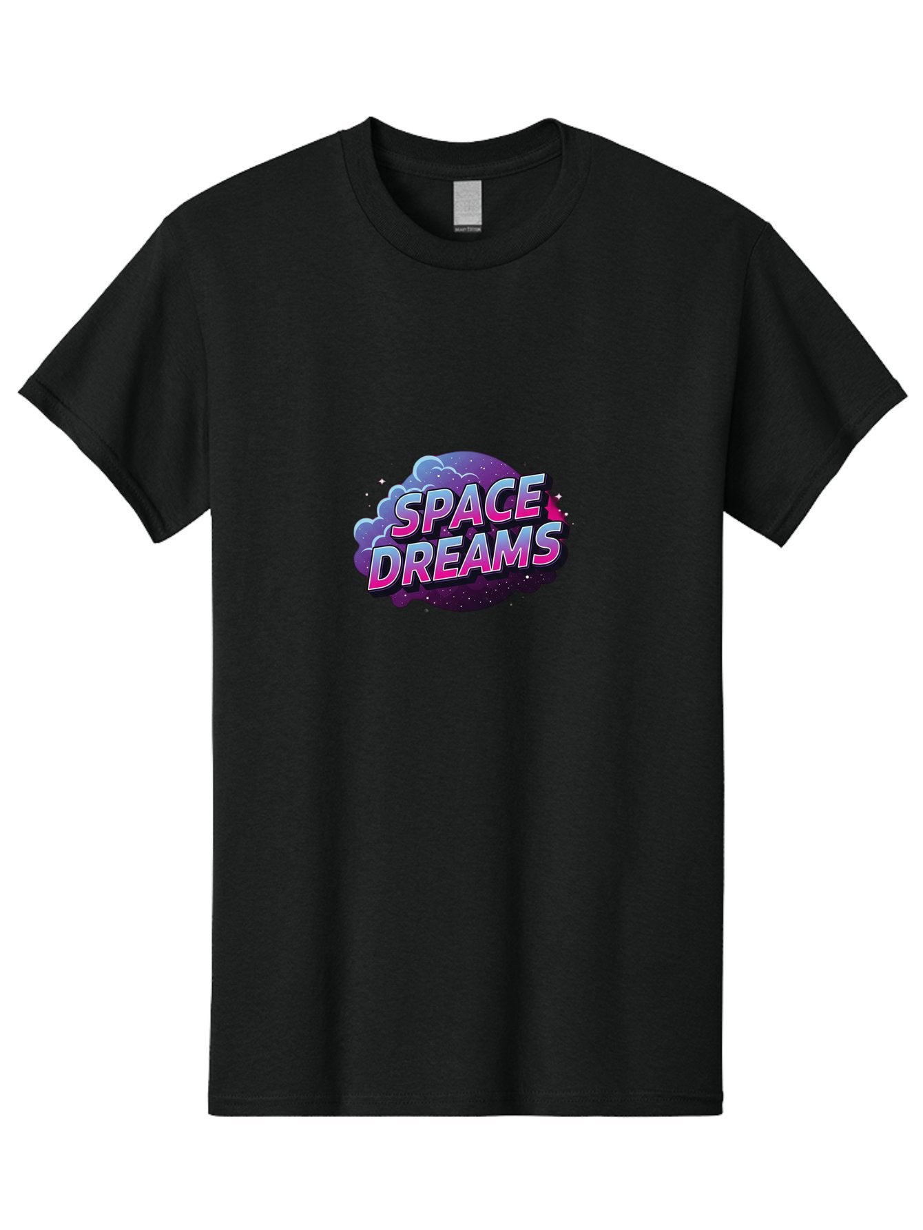 Space-Dreams-6 Men'S Graphic Tee, 100% Cotton, Comfortable Casual Summer Wear, Machine Washable, Space-Themed Logo, Dreamy Atmosphere, Cosmic Vibes, Futuristic Design, Vibrant Colors, 3D Effect, Galaxy-Inspired, Stylized Text Bad662 7
