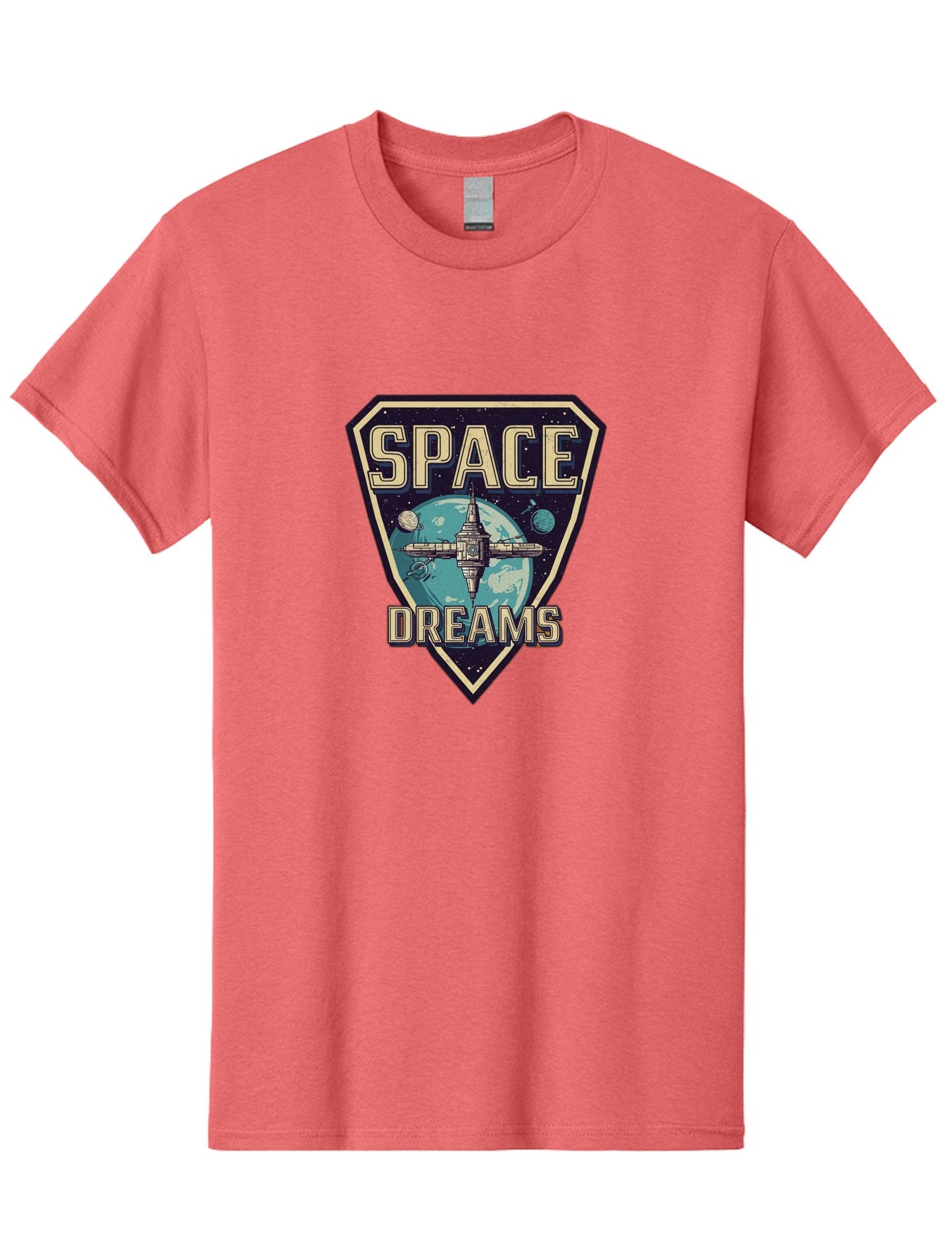 Space-Dreams-7 Men'S Graphic Tee, 100% Cotton, Comfortable Casual Summer Wear, Machine Washable, Space Exploration, Futuristic Design, Sci-Fi Elements, Spaceship Orbiting Earth, Planetary Bodies, Dreams, Space Dreams Bad663 9