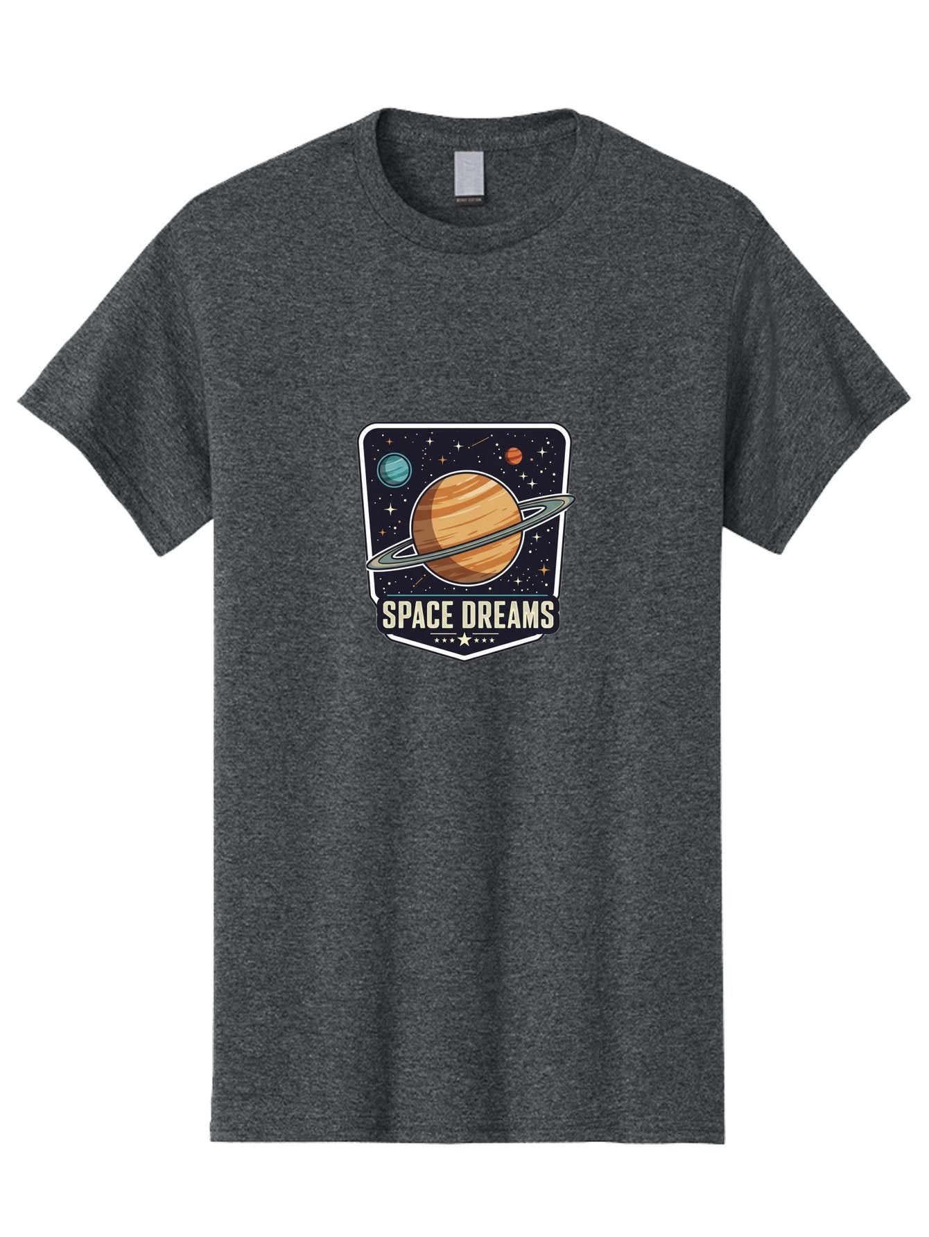 Space-Dreams Men'S Graphic Tee, 100% Cotton, Comfortable Casual Summer Wear, Machine Washable, Saturn Planet, Ringed Planet, Space Logo, Celestial Design, Astronomy, Planetary System, Stars, Cosmic Landscape, Science Fiction Bad665 14