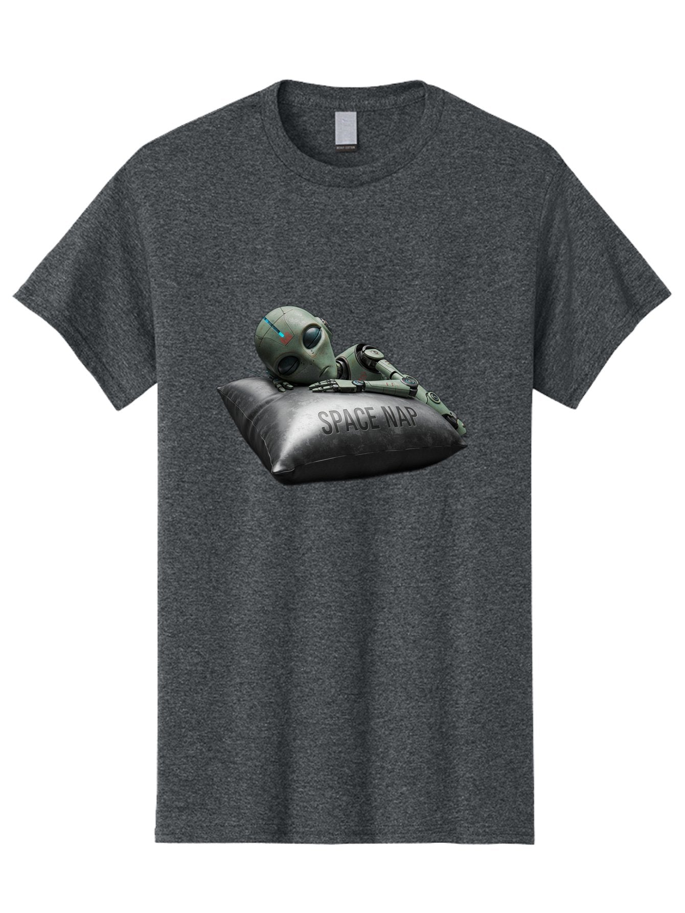 Space-Nap-1 Men'S Graphic Tee, 100% Cotton, Comfortable Casual Summer Wear, Machine Washable, Robot Sleeping, Space Nap, Futuristic Design, Metallic Surface, Robotic Relaxation, Digital Art, Sleeping Robot, Sci-Fi Concept, Futuristic Rest, Bad666 8