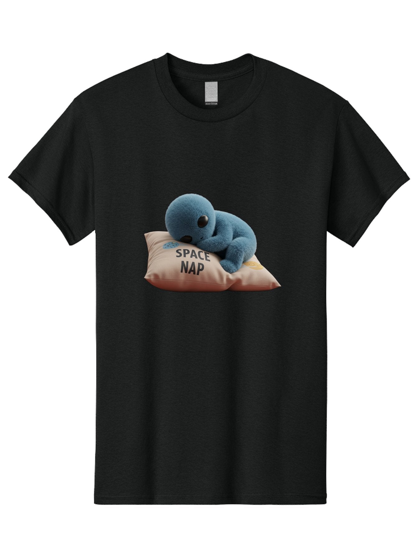Space-Nap-4 Men'S Graphic Tee, 100% Cotton, Comfortable Casual Summer Wear, Machine Washable, Stuffed Alien, Space Nap, Sleeping On Pillow, Cute Plush Toy, Funny Meme, Cartoon Character, Adorable Creature, Resting In Space, Soft And Cuddly, Bad669 13