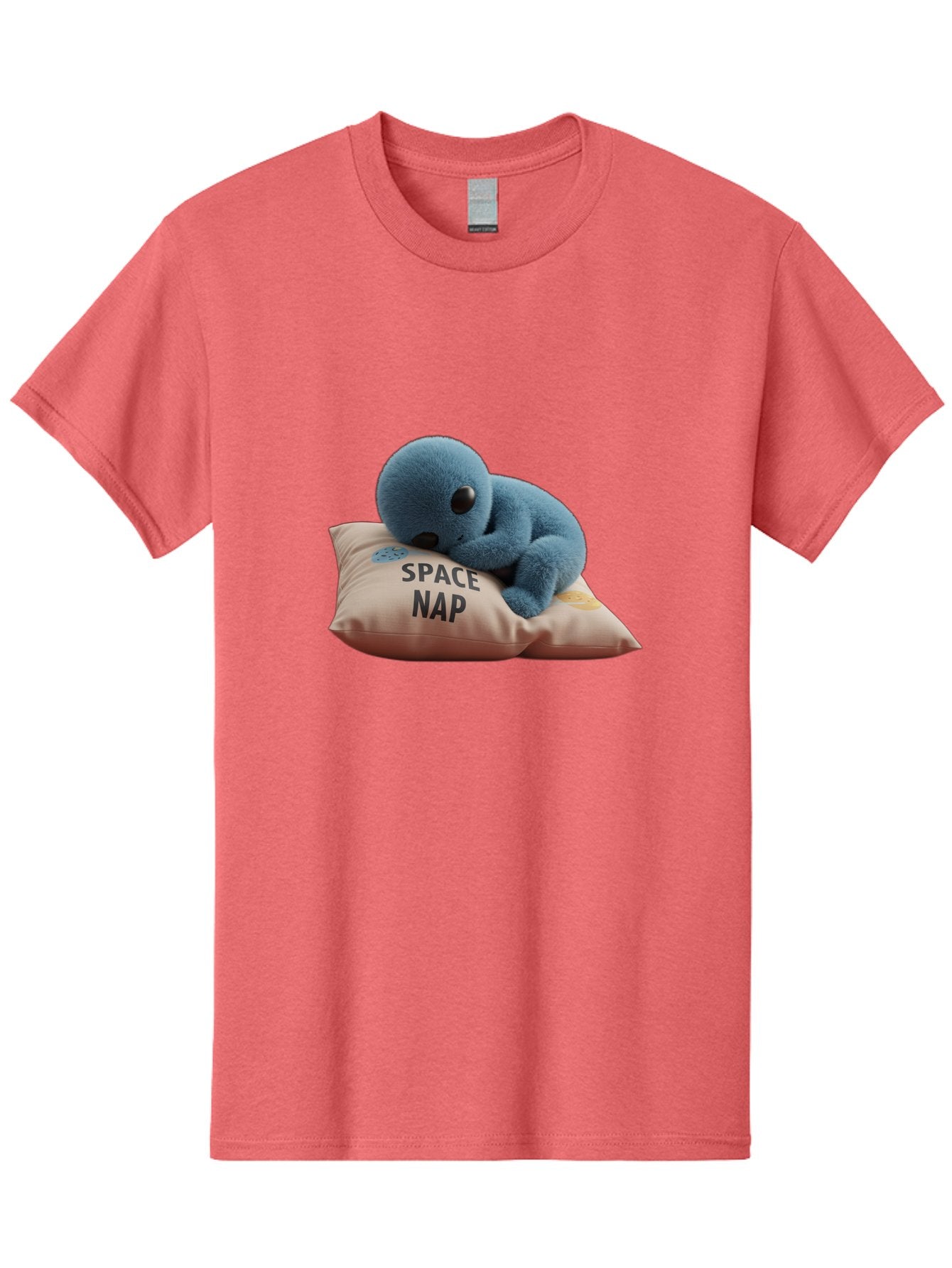 Space-Nap-4 Men'S Graphic Tee, 100% Cotton, Comfortable Casual Summer Wear, Machine Washable, Stuffed Alien, Space Nap, Sleeping On Pillow, Cute Plush Toy, Funny Meme, Cartoon Character, Adorable Creature, Resting In Space, Soft And Cuddly, Bad669 15