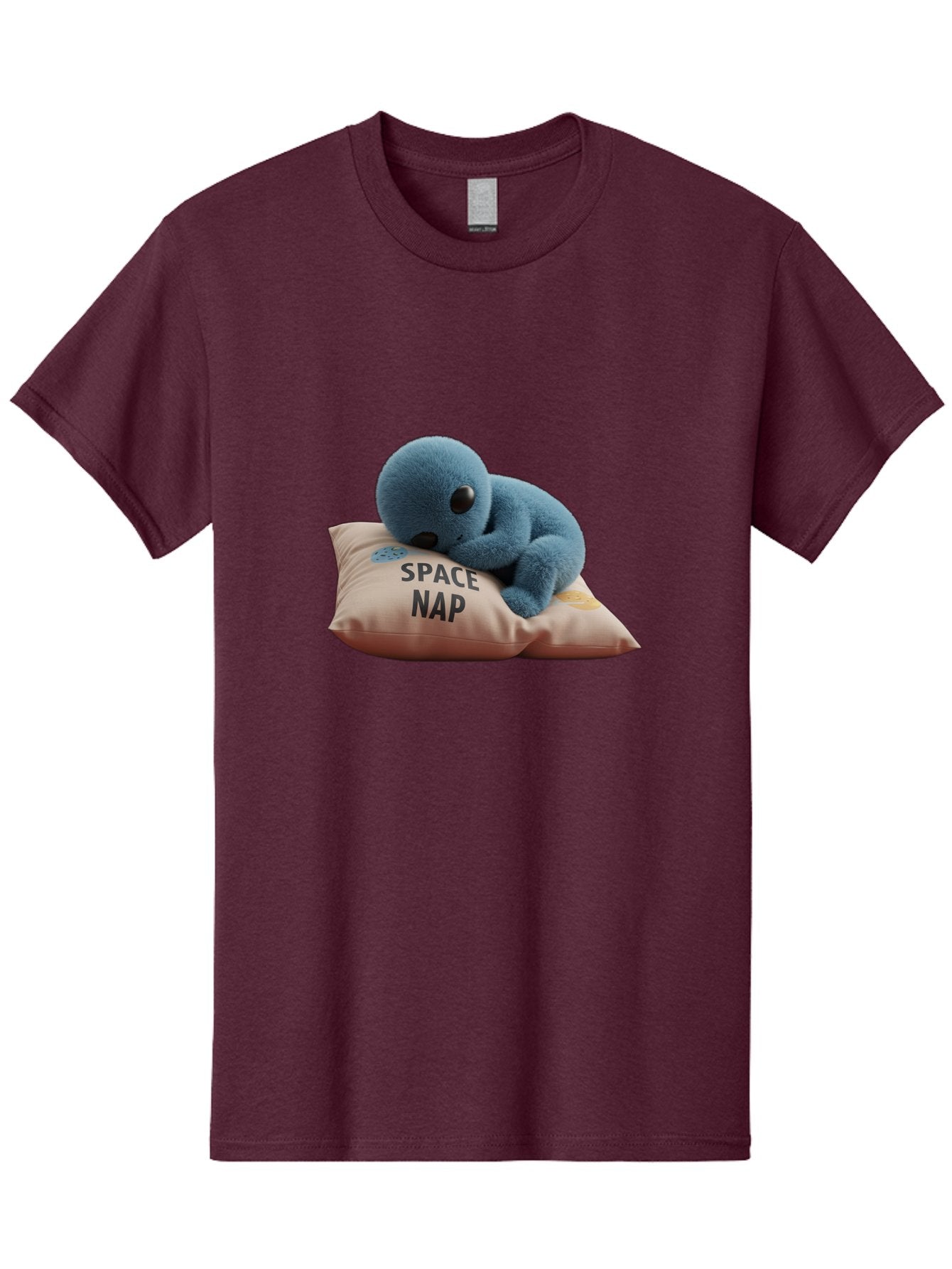Space-Nap-4 Men'S Graphic Tee, 100% Cotton, Comfortable Casual Summer Wear, Machine Washable, Stuffed Alien, Space Nap, Sleeping On Pillow, Cute Plush Toy, Funny Meme, Cartoon Character, Adorable Creature, Resting In Space, Soft And Cuddly, Bad669 7