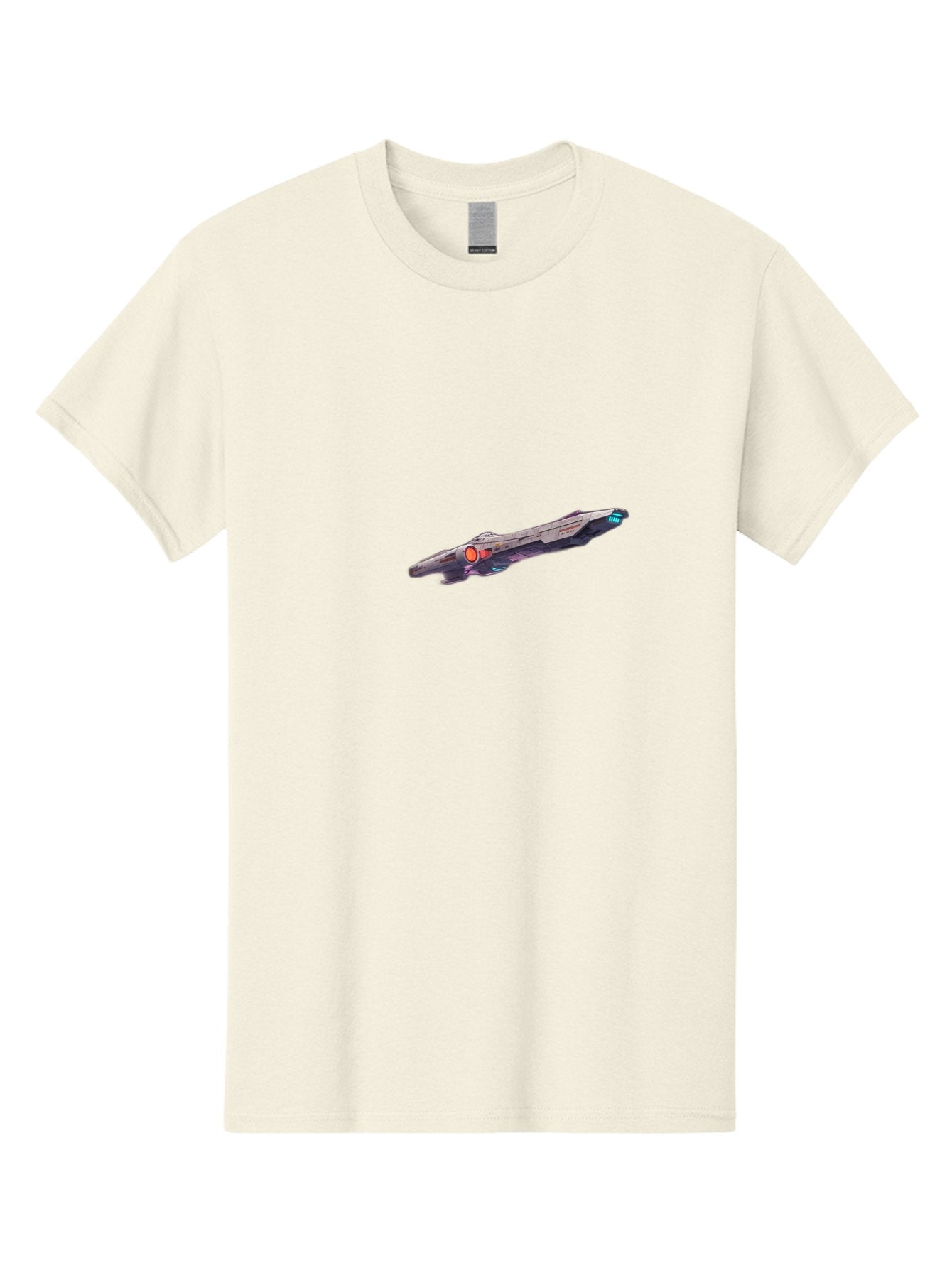 Spaceship-Vector-Graphic Men'S Graphic Tee, 100% Cotton, Comfortable Casual Summer Wear, Machine Washable, Futuristic Spaceship, Sci-Fi, Space Exploration, Video Game Graphics, Futuristic Design, Sleek Spaceship, Modern Technology, Bad676 14