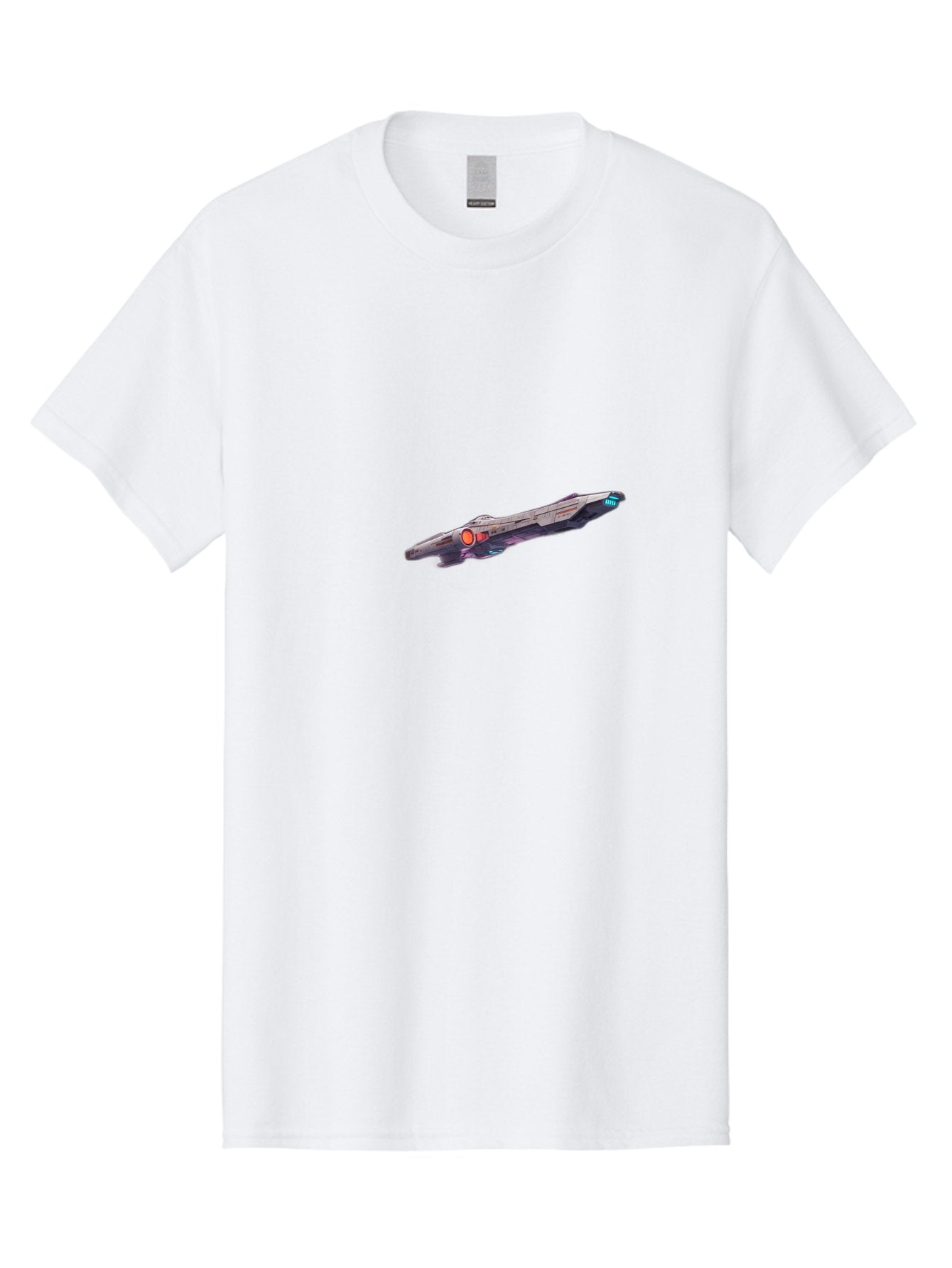 Spaceship-Vector-Graphic Men'S Graphic Tee, 100% Cotton, Comfortable Casual Summer Wear, Machine Washable, Futuristic Spaceship, Sci-Fi, Space Exploration, Video Game Graphics, Futuristic Design, Sleek Spaceship, Modern Technology, Bad676 10