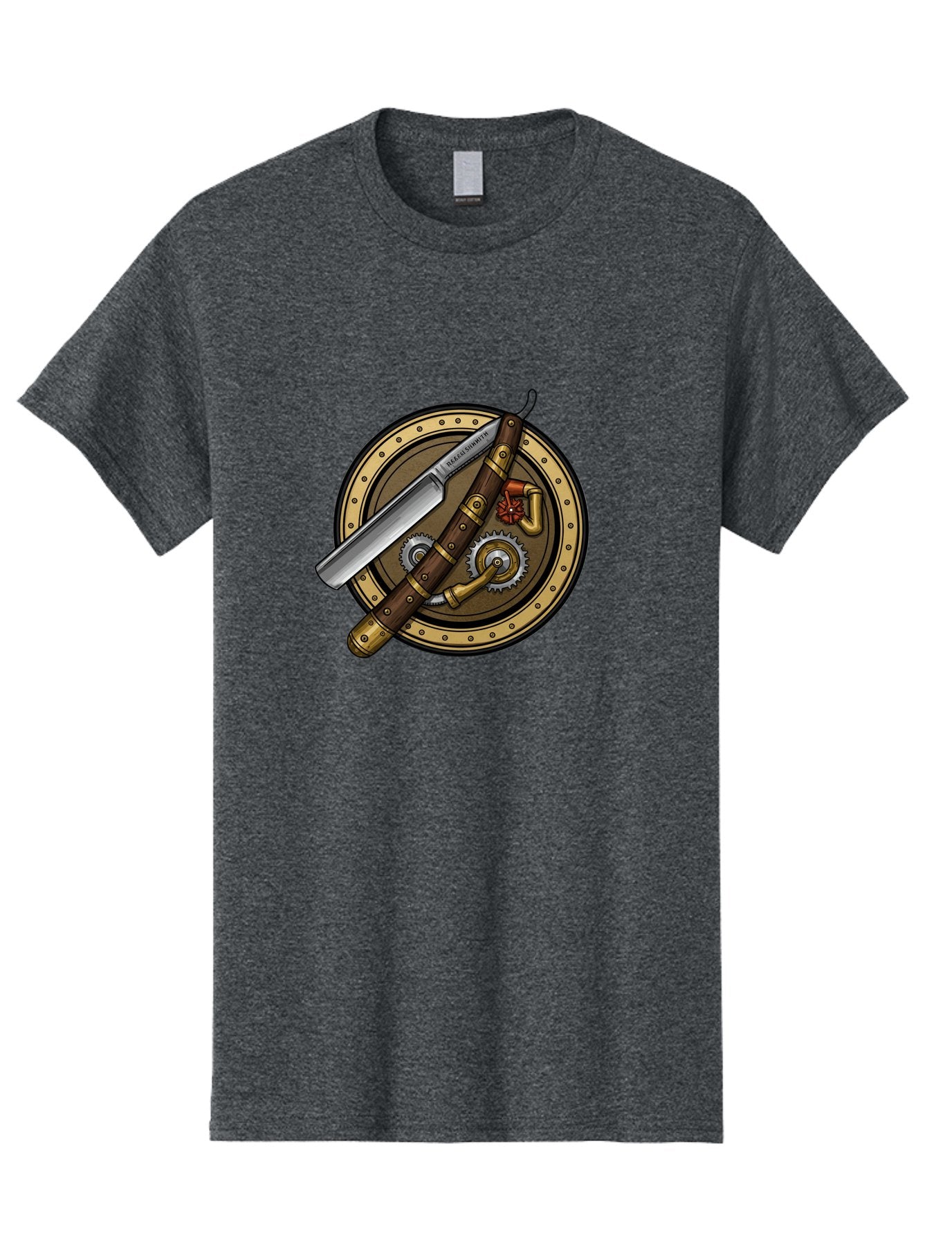 Steampunk-Pliers-And-Knife Men'S Graphic Tee, 100% Cotton, Comfortable Casual Summer Wear, Machine Washable, Steampunk-Themed, Vintage, Retro, Sci-Fi, Fantasy, Gear, Machinery, Industrial Design, Fantasy Art, Steampunk Style, Unique Bad718 11