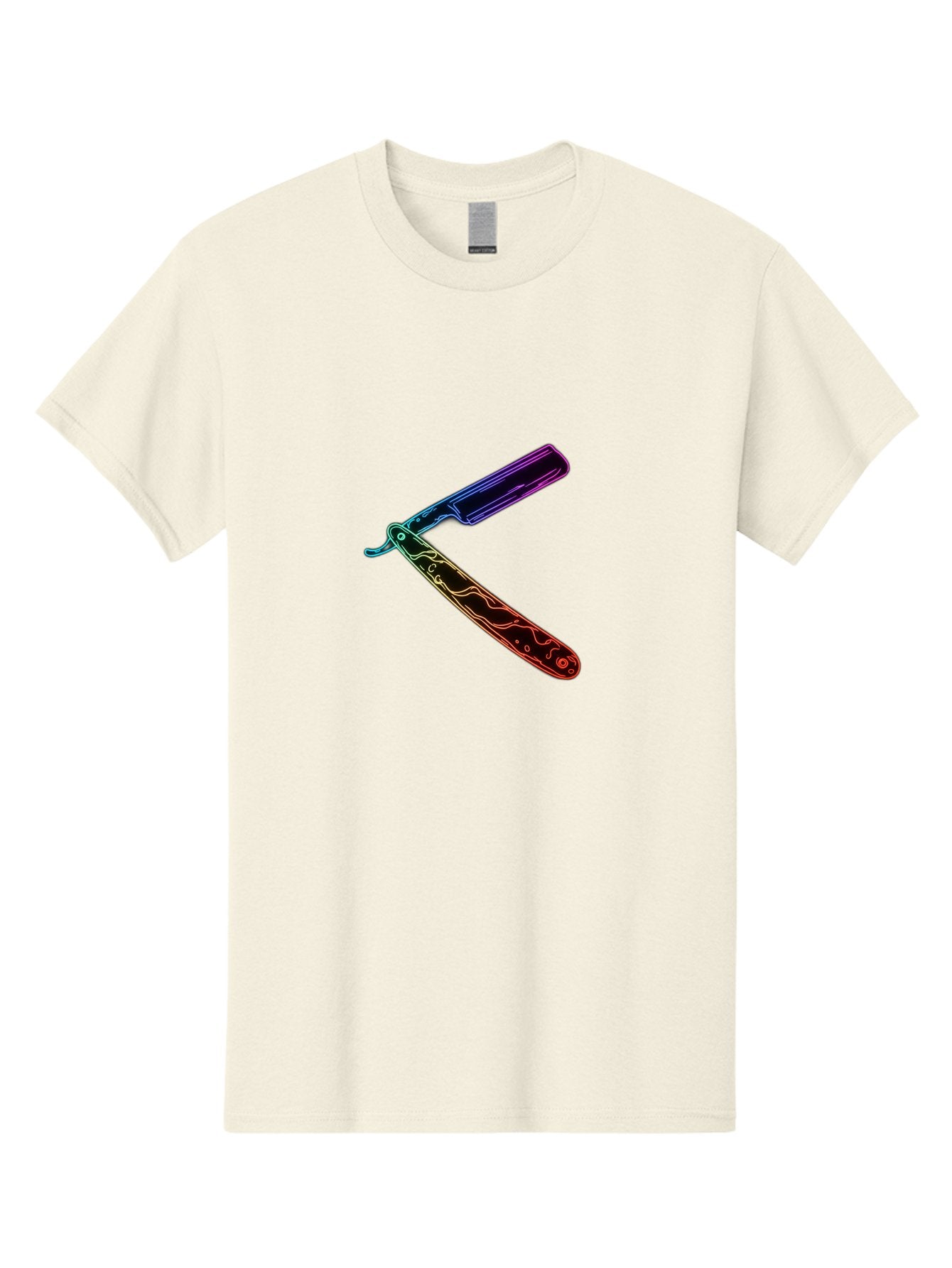 Straight-Razor-4 Men'S Graphic Tee, 100% Cotton, Comfortable Casual Summer Wear, Machine Washable, Straight Razor, Vintage Grooming, Classic Shaving, Sharp Blade, Elegant Design, Traditional Barber, Precision Cutting, Detailed Handle, Bad730 8