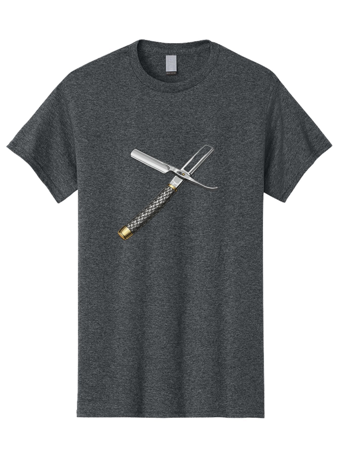 Straight-Razor-6 Men'S Graphic Tee, 100% Cotton, Comfortable Casual Summer Wear, Machine Washable, Straight Razor, Vintage Grooming, Metal Craftsmanship, Woven Handle, Classic Shaving, Traditional Grooming Tools, Precise Shaving Bad732 7