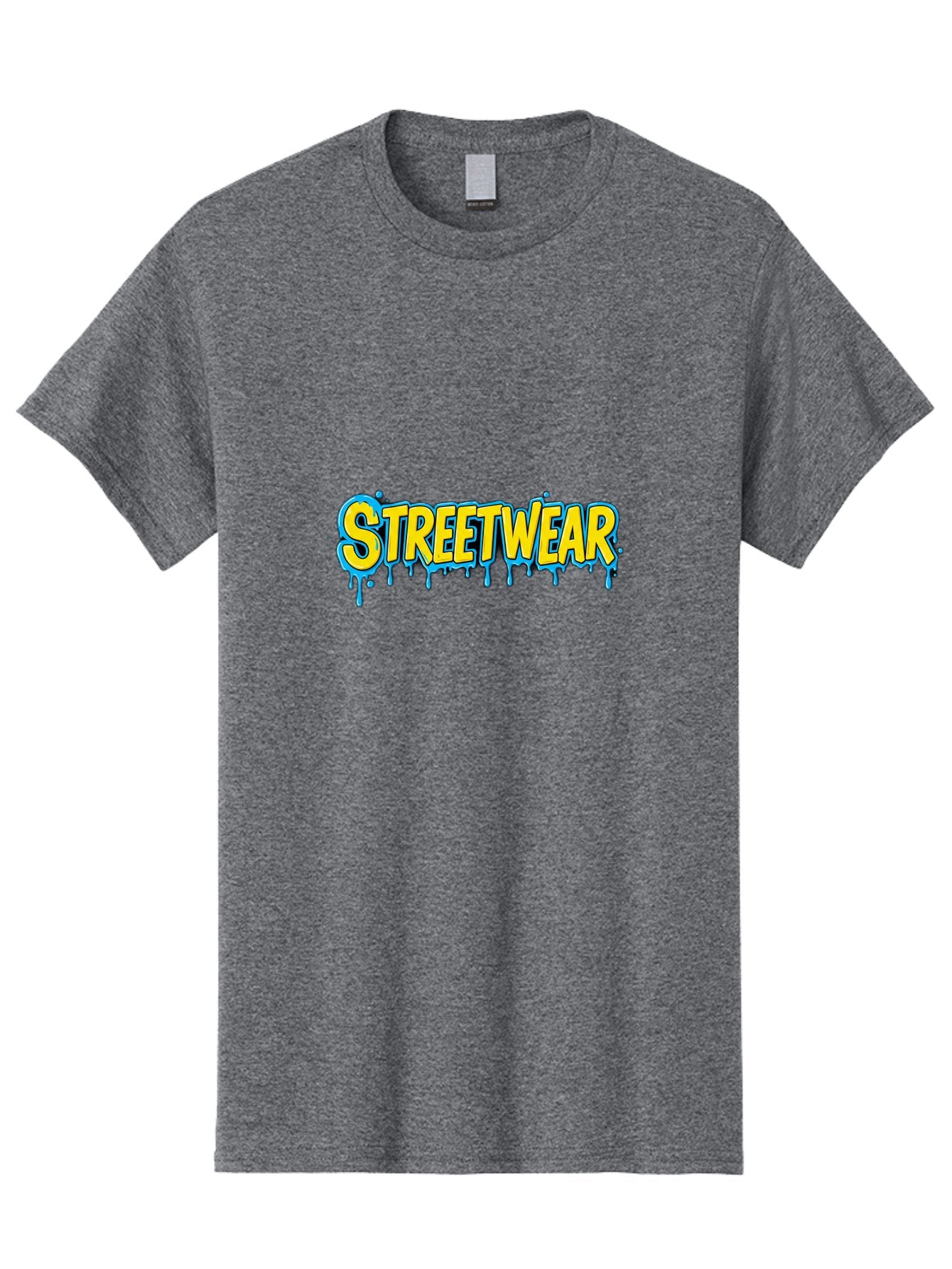 Streetwear-3 Men'S Graphic Tee, 100% Cotton, Comfortable Casual Summer Wear, Machine Washable, Graffiti Style, Streetwear Fashion, Urban Clothing, Trendy Apparel, Drip Art, Bold Typography, Vibrant Colors, Street Style Bad744 3
